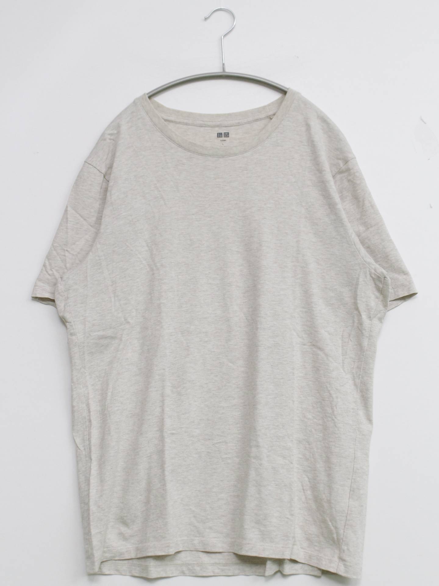 UNIQLO/ユニクロ/Tシャツ/カットソー/トップス/グレー/L
