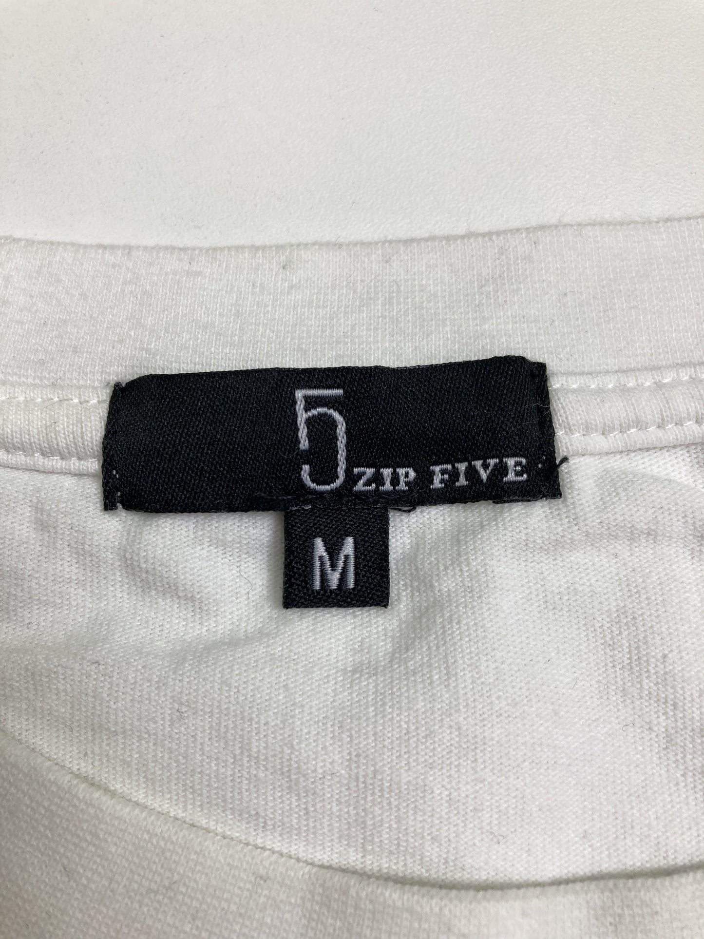 ZIP FIVE/ジップファイブ/Tシャツ/カットソー/トップス/ホワイト/M