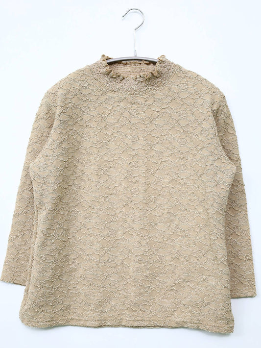 LASE・LASE/Tシャツ/カットソー/トップス/ベージュ/M