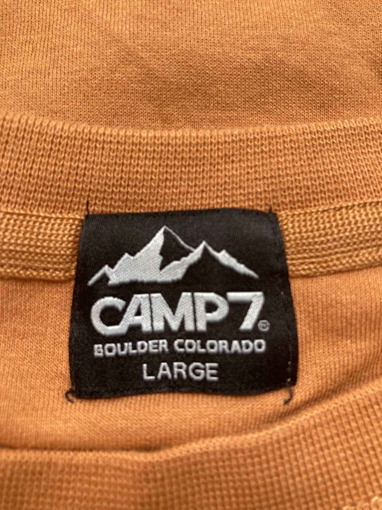 CAMP7/キャンプセブン/Tシャツ/カットソー/トップス/オレンジ/LARGE