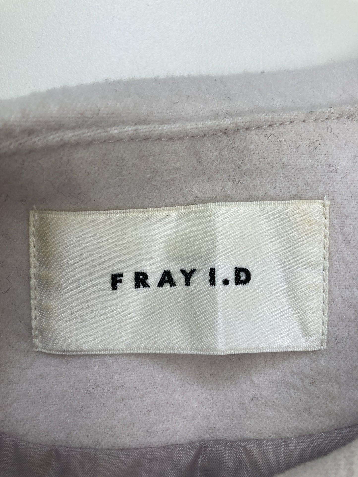 FRAY I.D/フレイアイディー/ノーカラーコート/ジャケット/アウター/グレー/F
