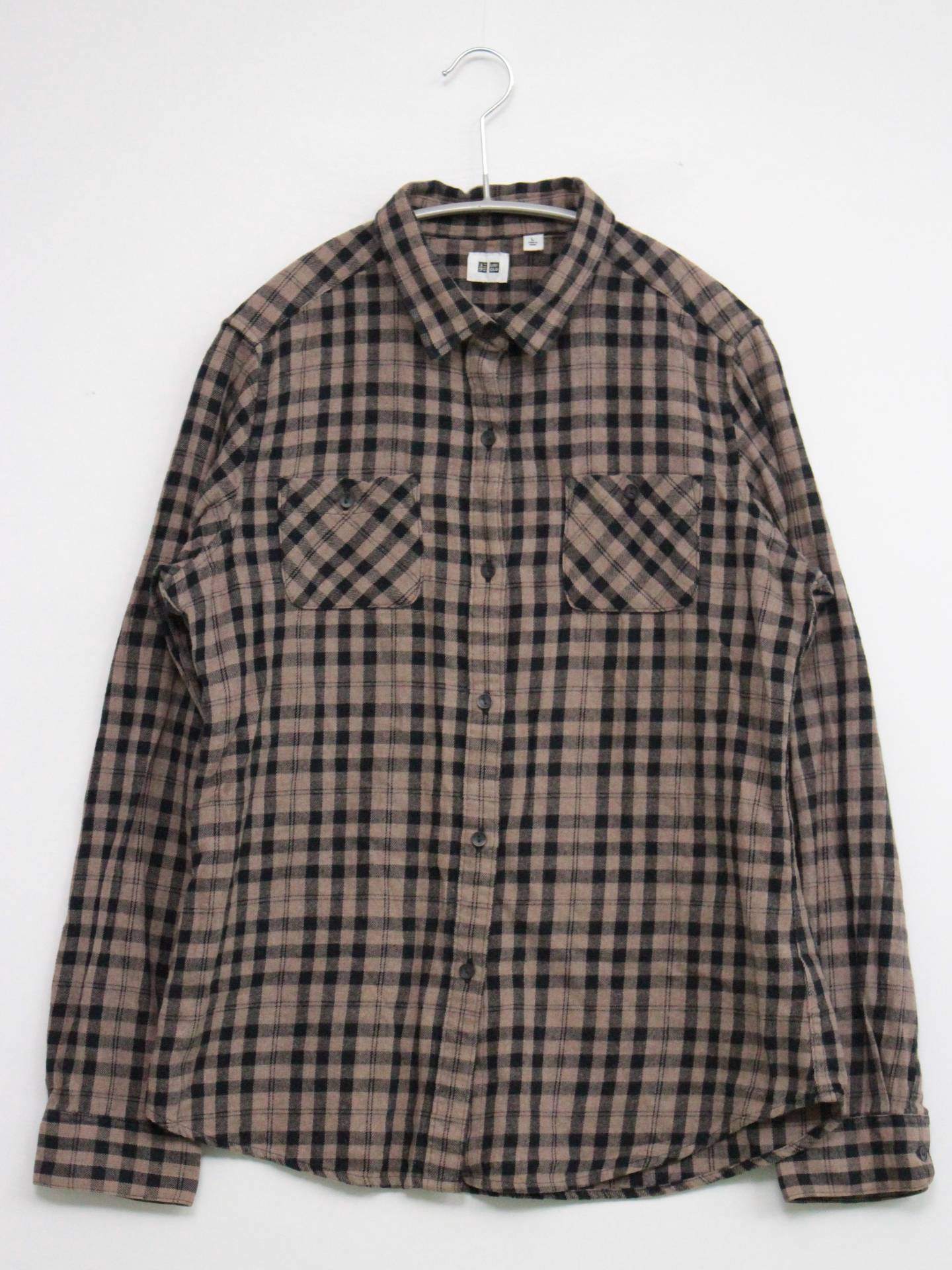 UNIQLO/ユニクロ/シャツ/ブラウス/トップス/ブラウン/L