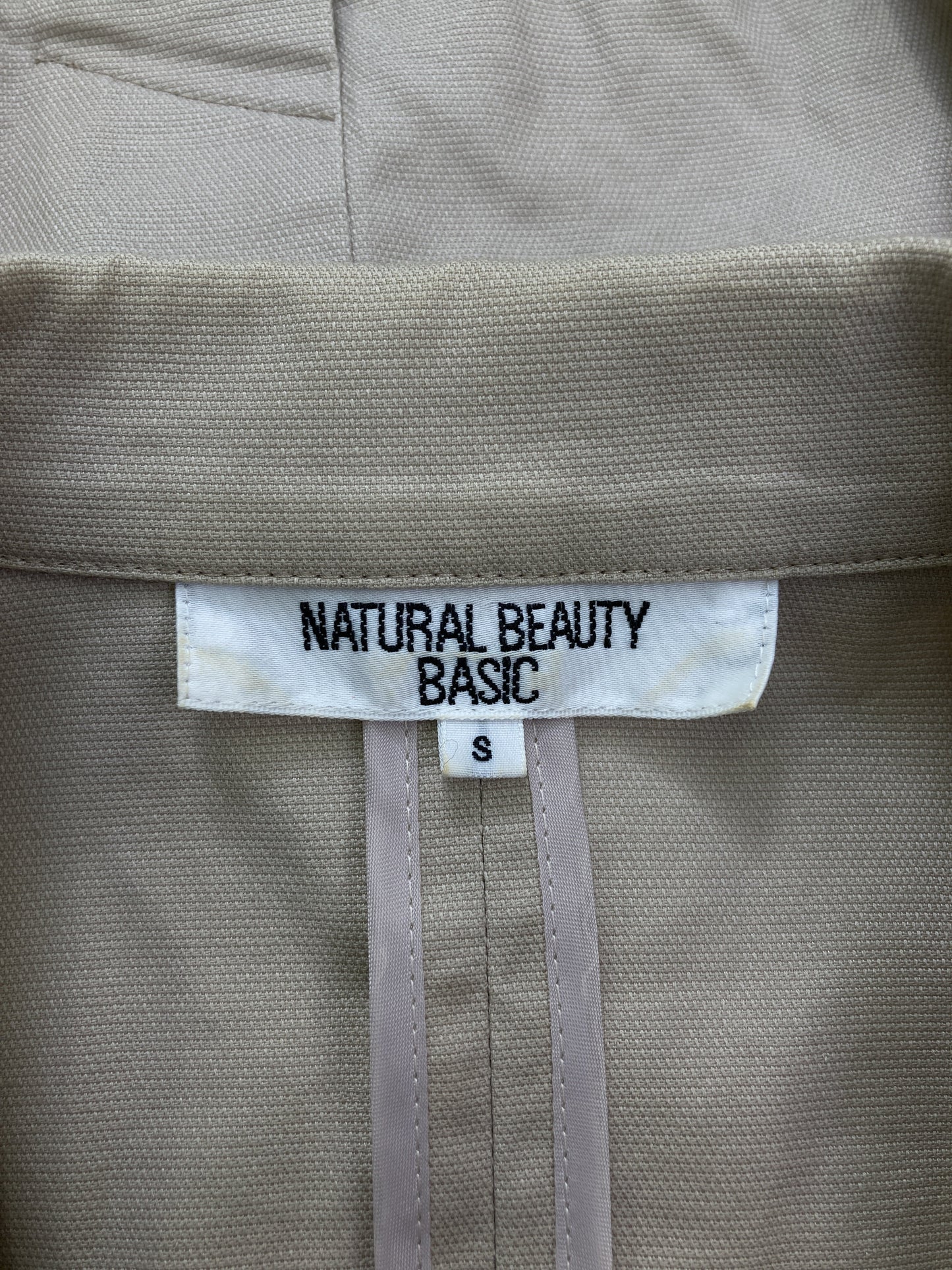NATURAL BEAUTY BASIC/ナチュラルビューティーベーシック/テーラードジャケット/ジャケット/アウター/ベージュ/S