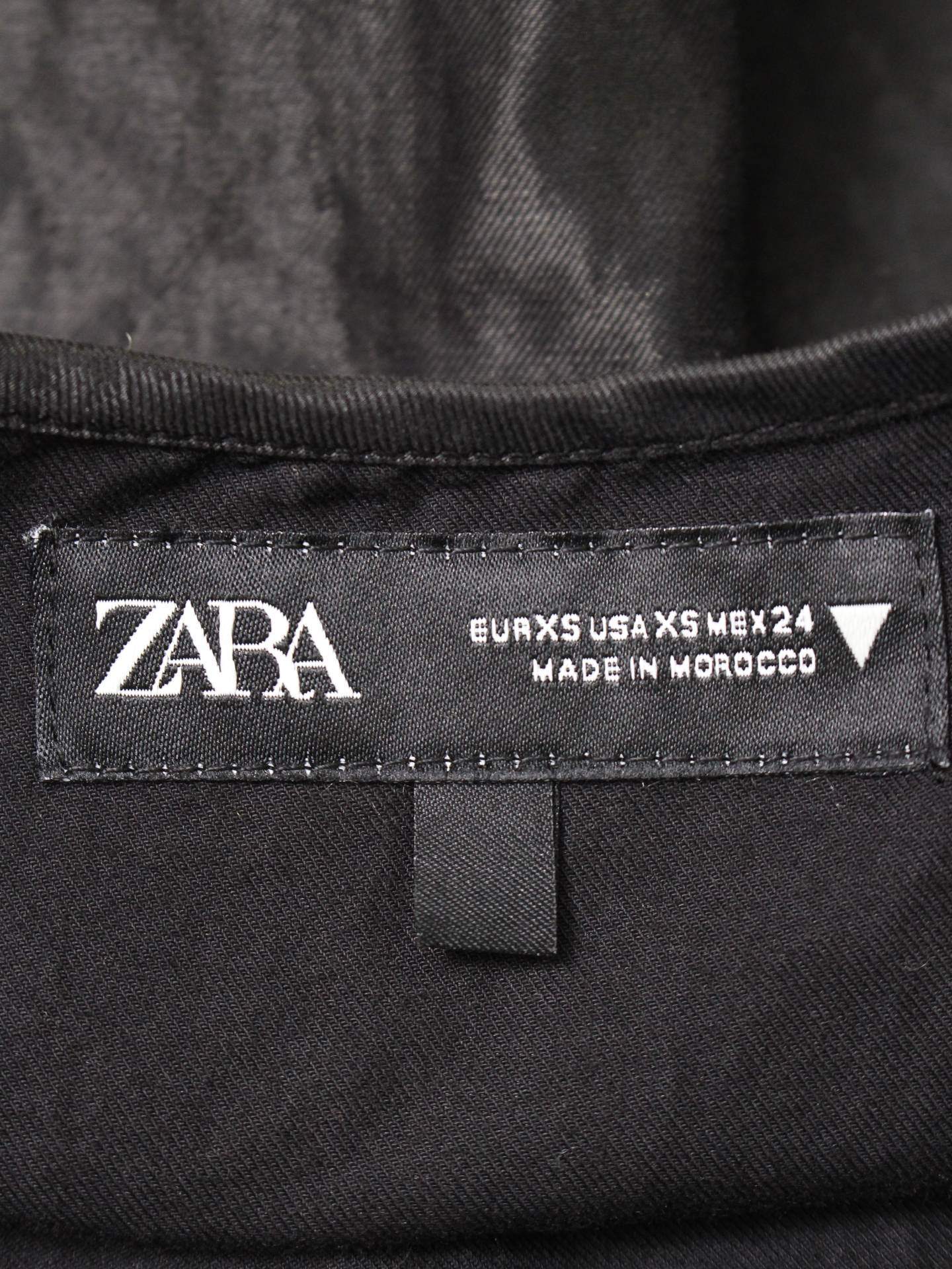ZARA/タンクトップ/トップス/ブラック/EUR XS/USA XS/MEX 24
