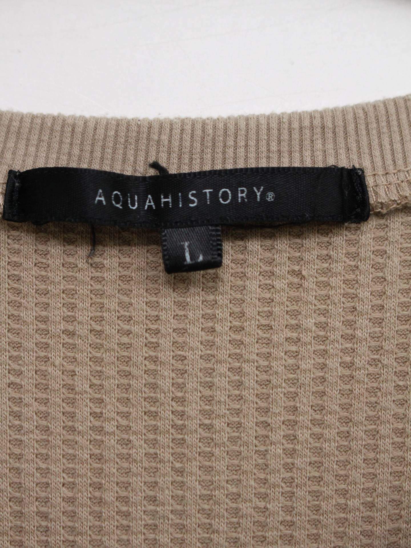 AQUAHISTORY/ワンピース/ワンピース/ドレス/ベージュ/L