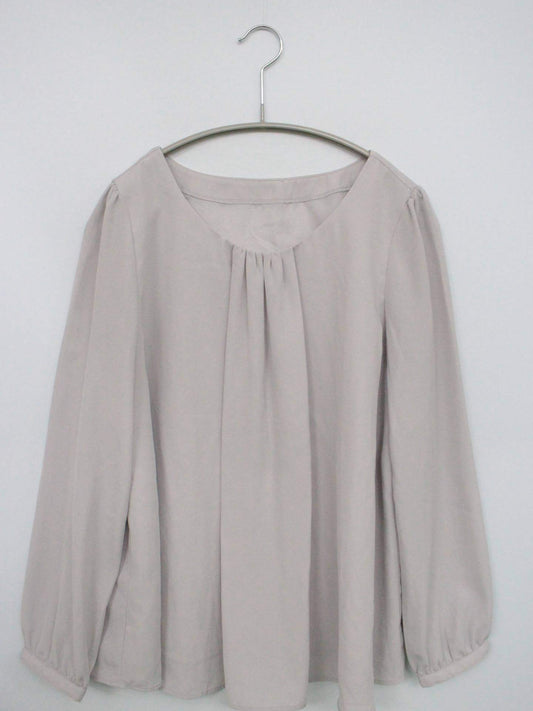 NATURAL BEAUTY BASIC/ナチュラルビューティーベーシック/シャツ/ブラウス/トップス/グレー/M
