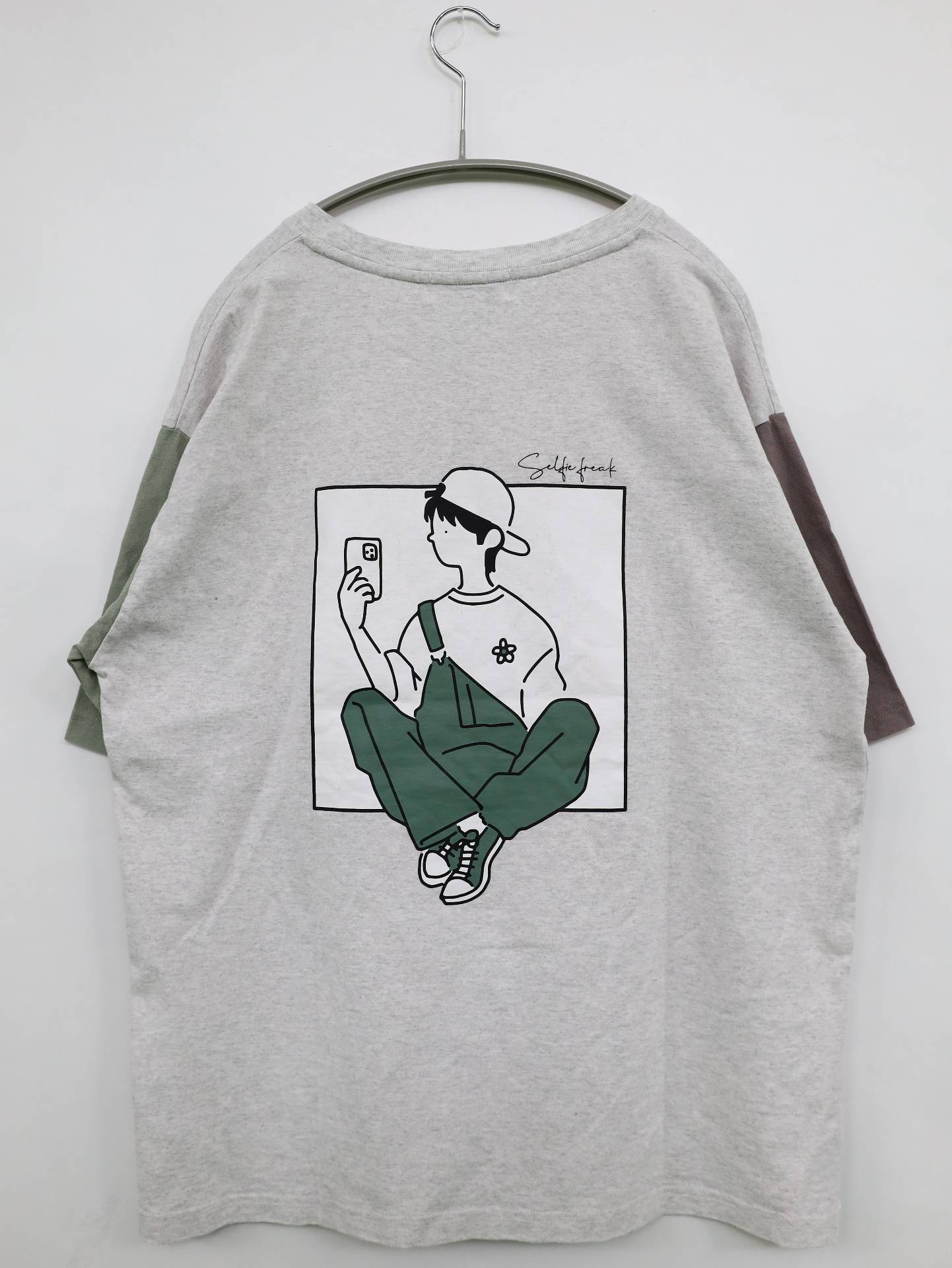TIMELY WARNING/Tシャツ/カットソー/トップス/グレー/M