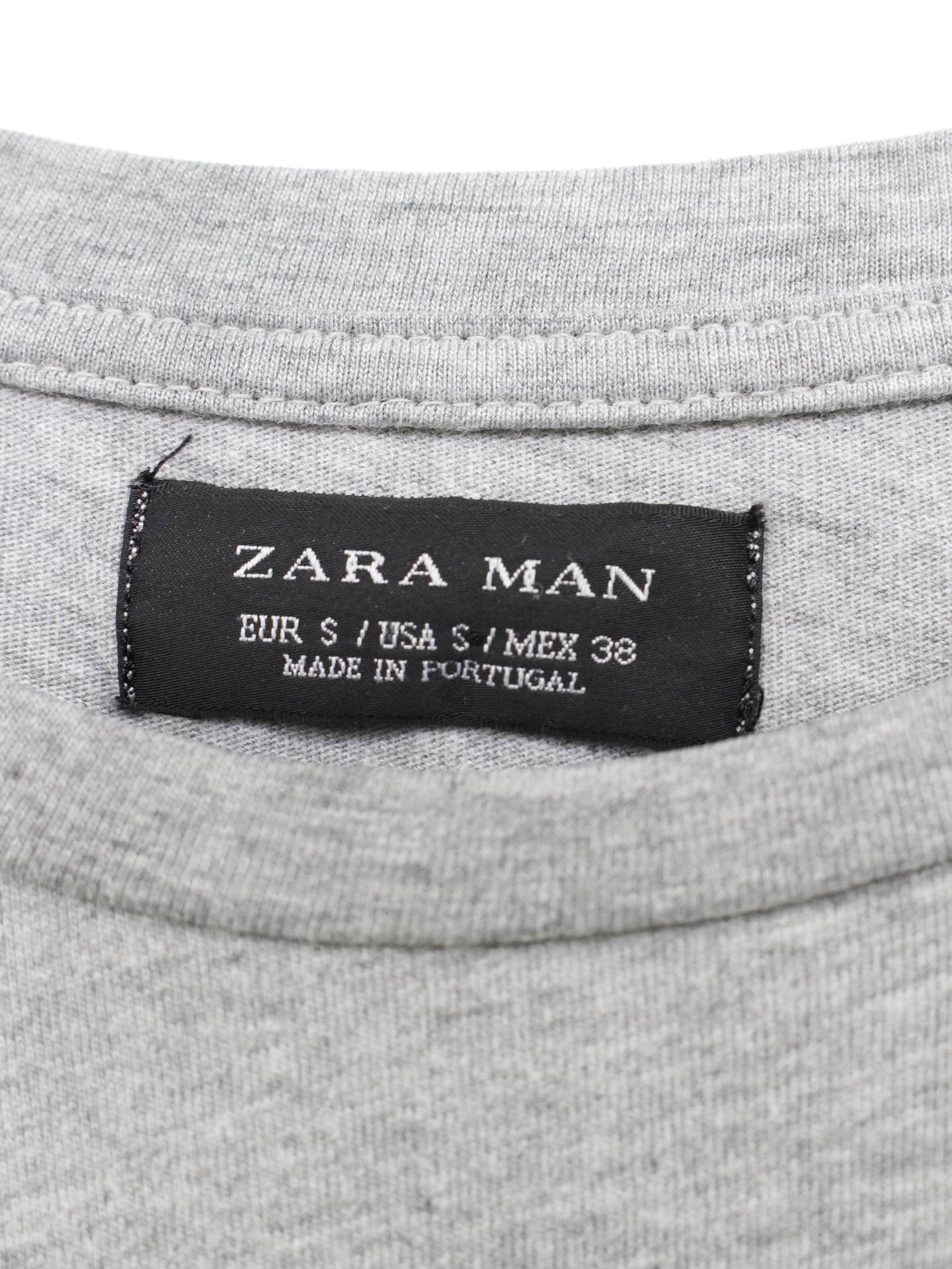 ZARA/Tシャツ/カットソー/トップス/グレー/S