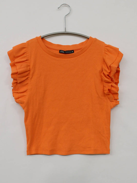 ZARA/ザラ/Tシャツ/カットソー/トップス/オレンジ/EUR M, USA M, MEX 28