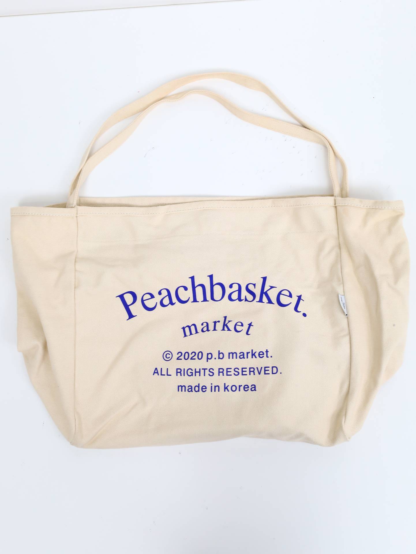 peach basketins/トートバッグ/バッグ/アイボリー/表記無し