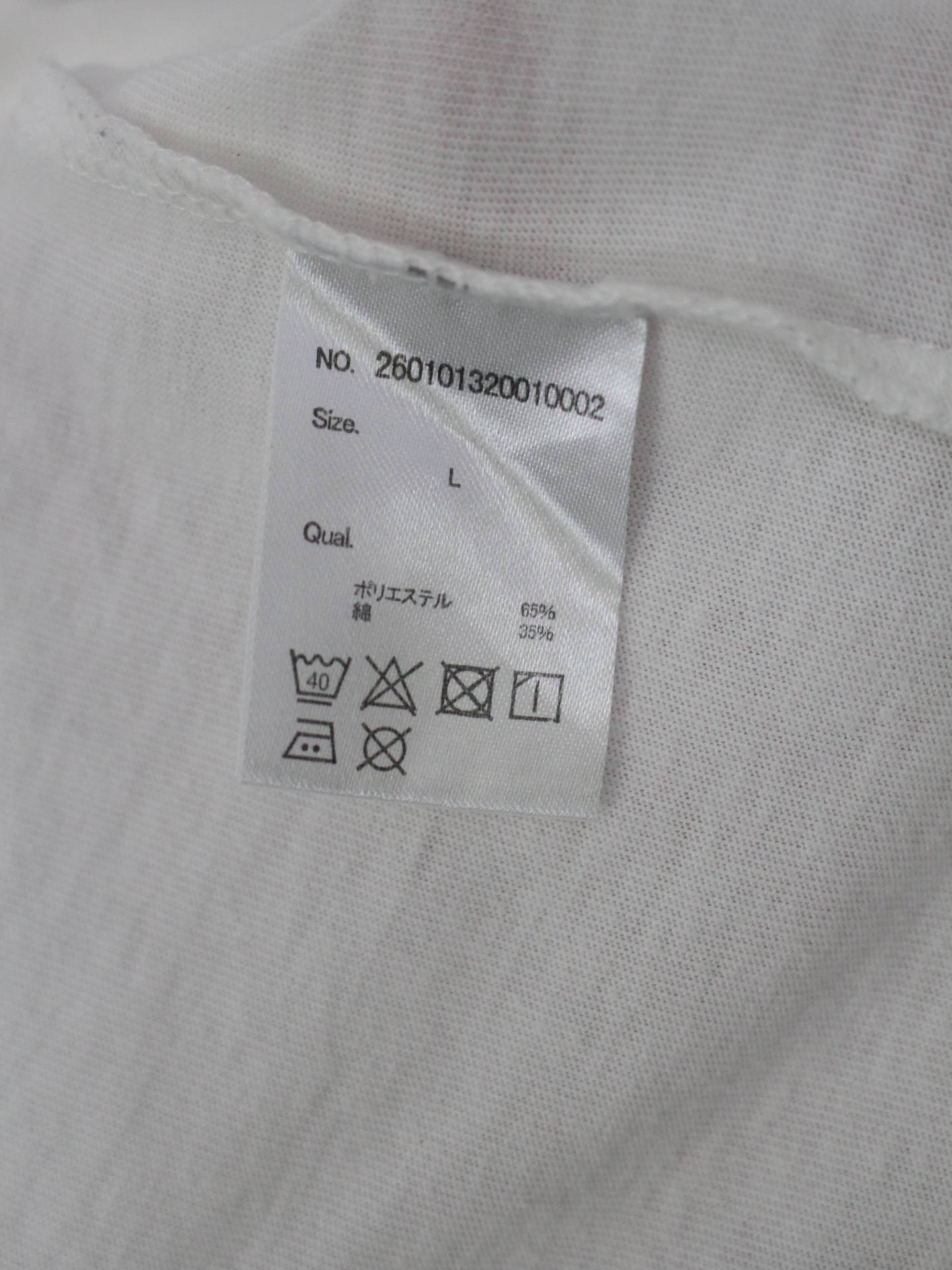 Tシャツ/カットソー/トップス/ホワイト/L