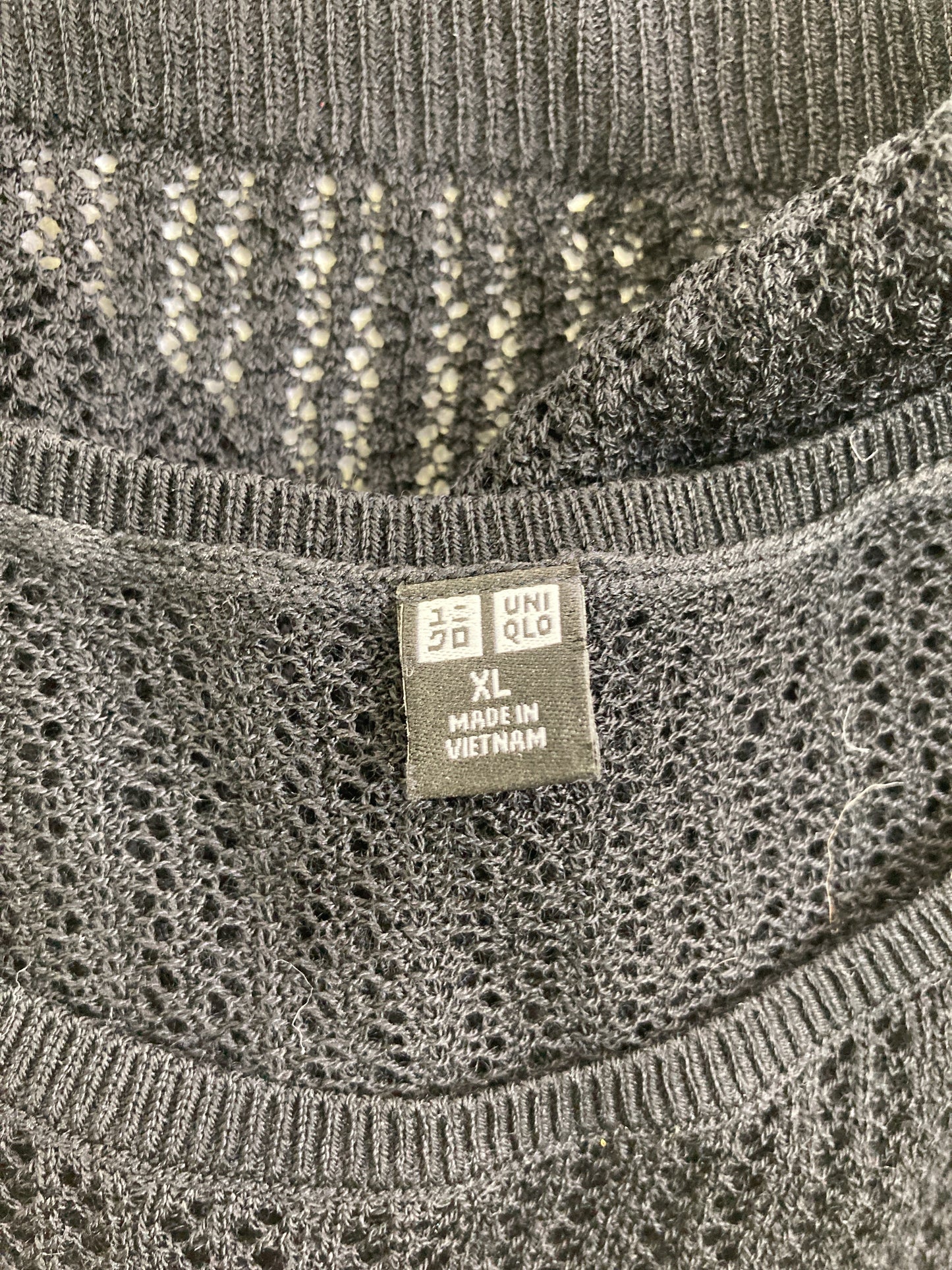 UNIQLO/ユニクロ/ニット/セーター/トップス/ブラック/XL