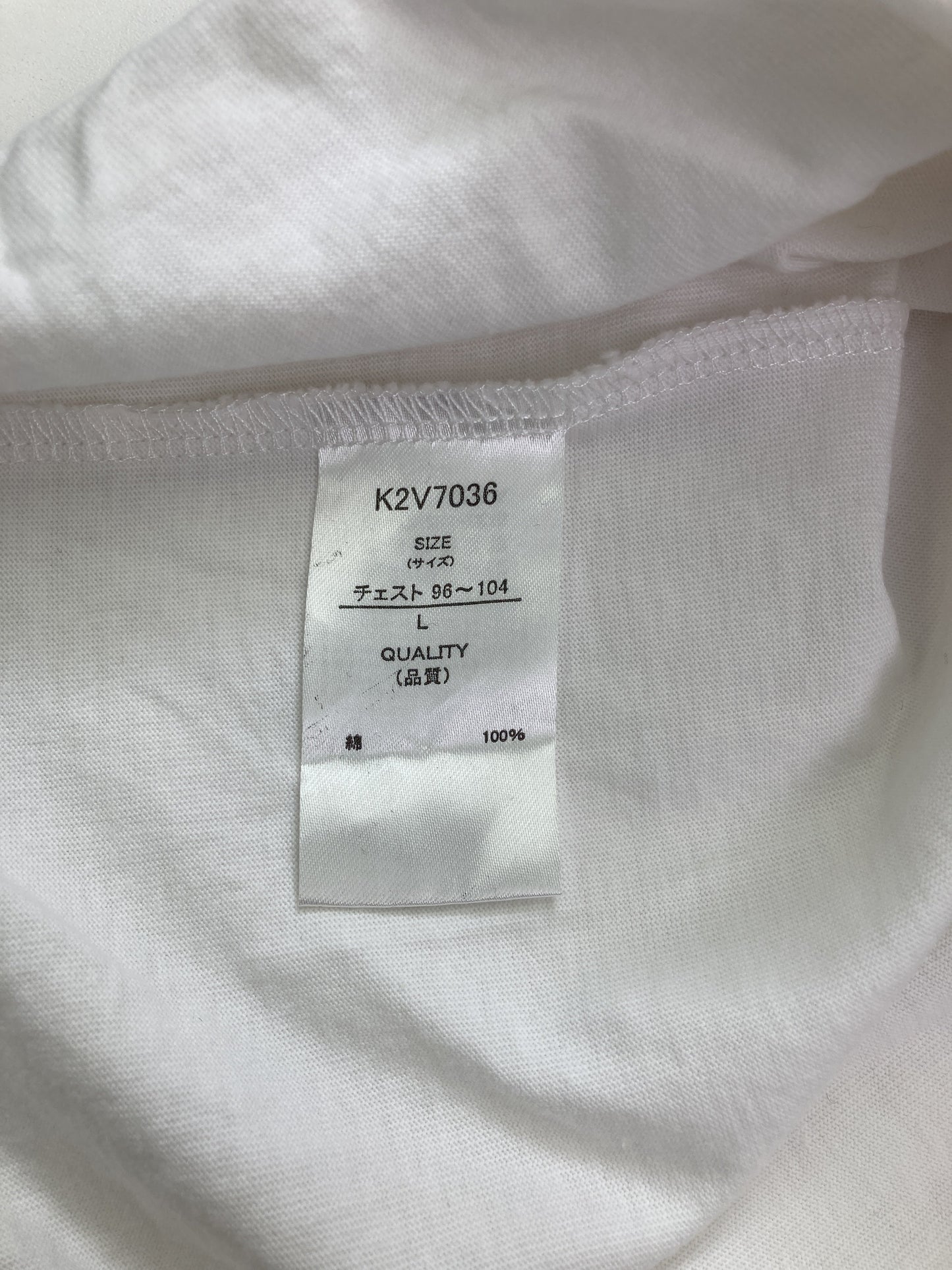 Tシャツ/カットソー/トップス/ホワイト/L