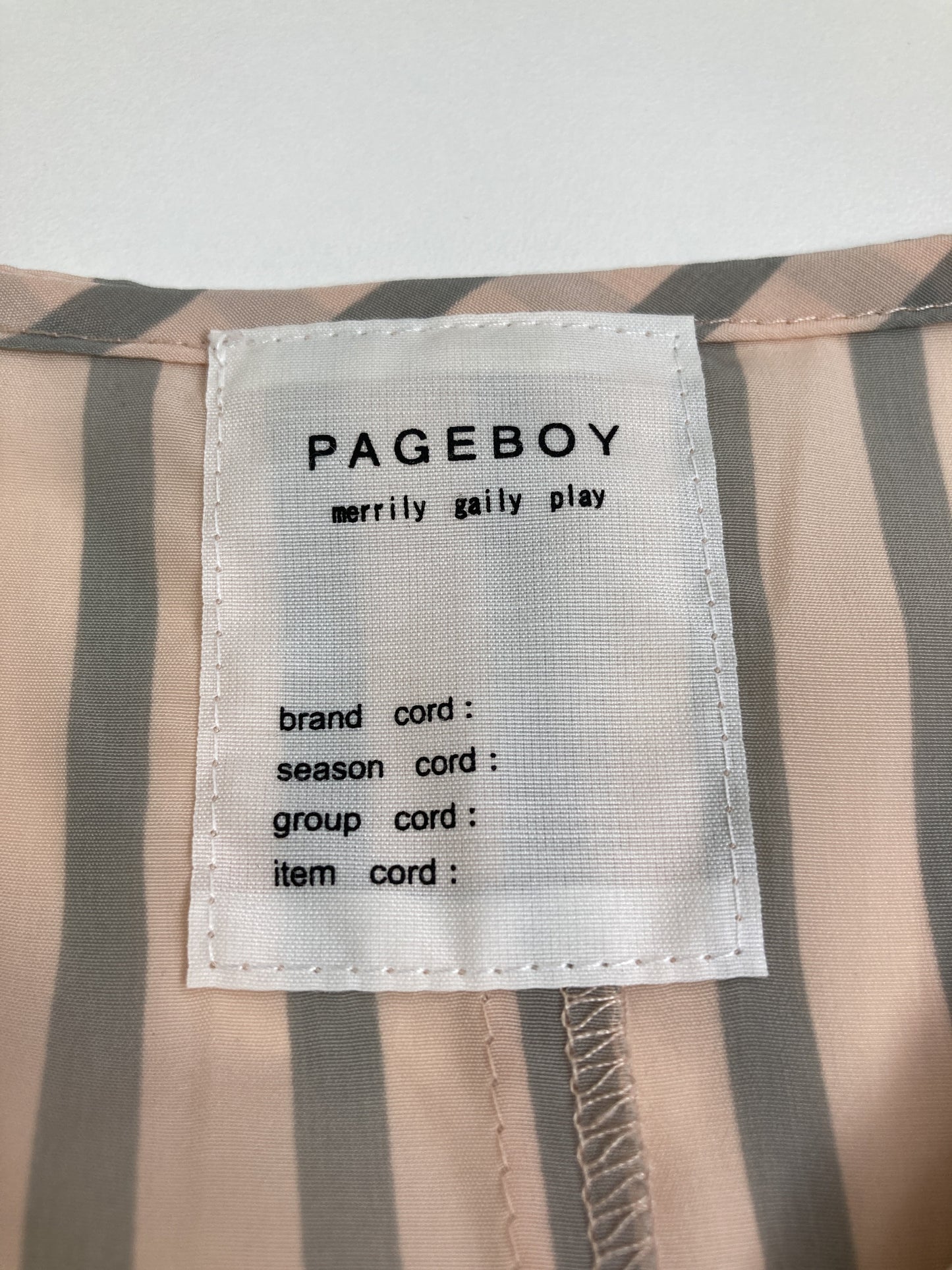 PAGE BOY/ページボーイ/シャツ/ブラウス/トップス/ピンク/M