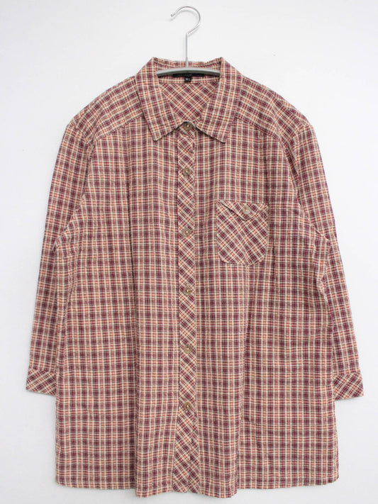 mocka giene/シャツ/ブラウス/トップス/ブラウン/M-L