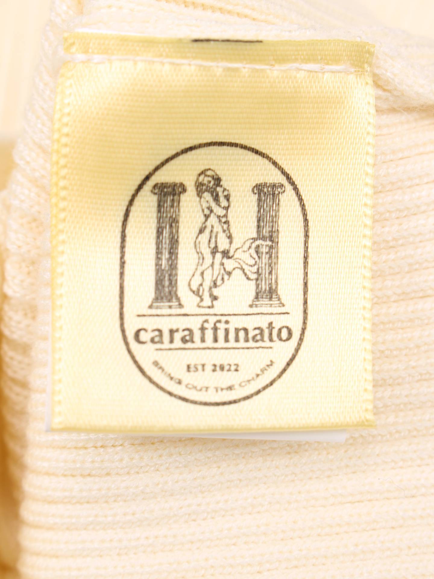 caraffinato/ニット/セーター/トップス/アイボリー/S