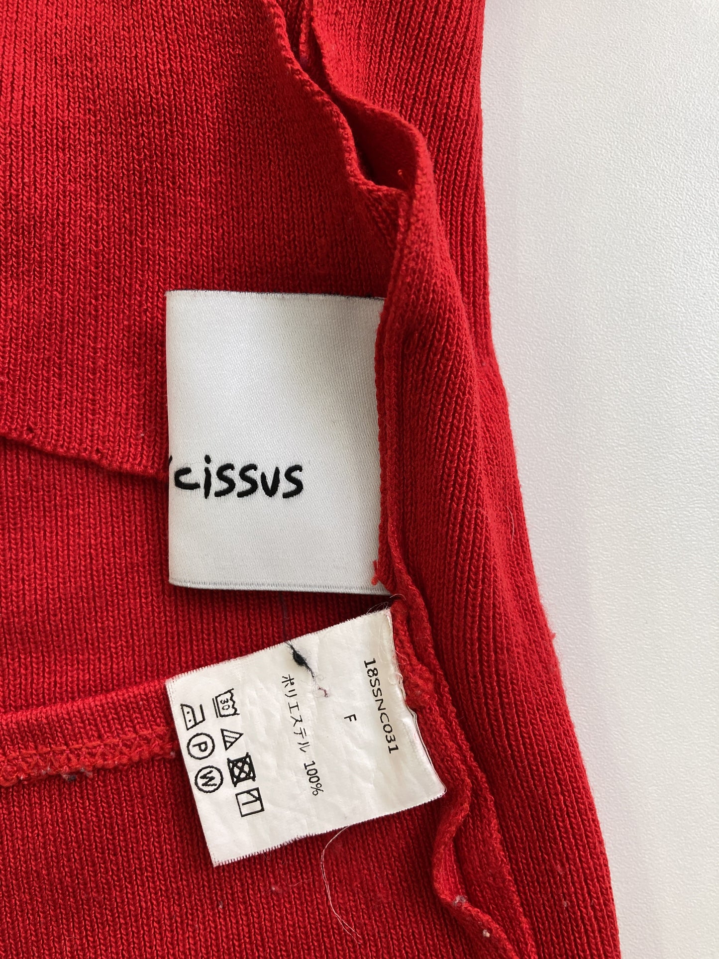 NARCISSUS/Tシャツ/カットソー/トップス/レッド/F
