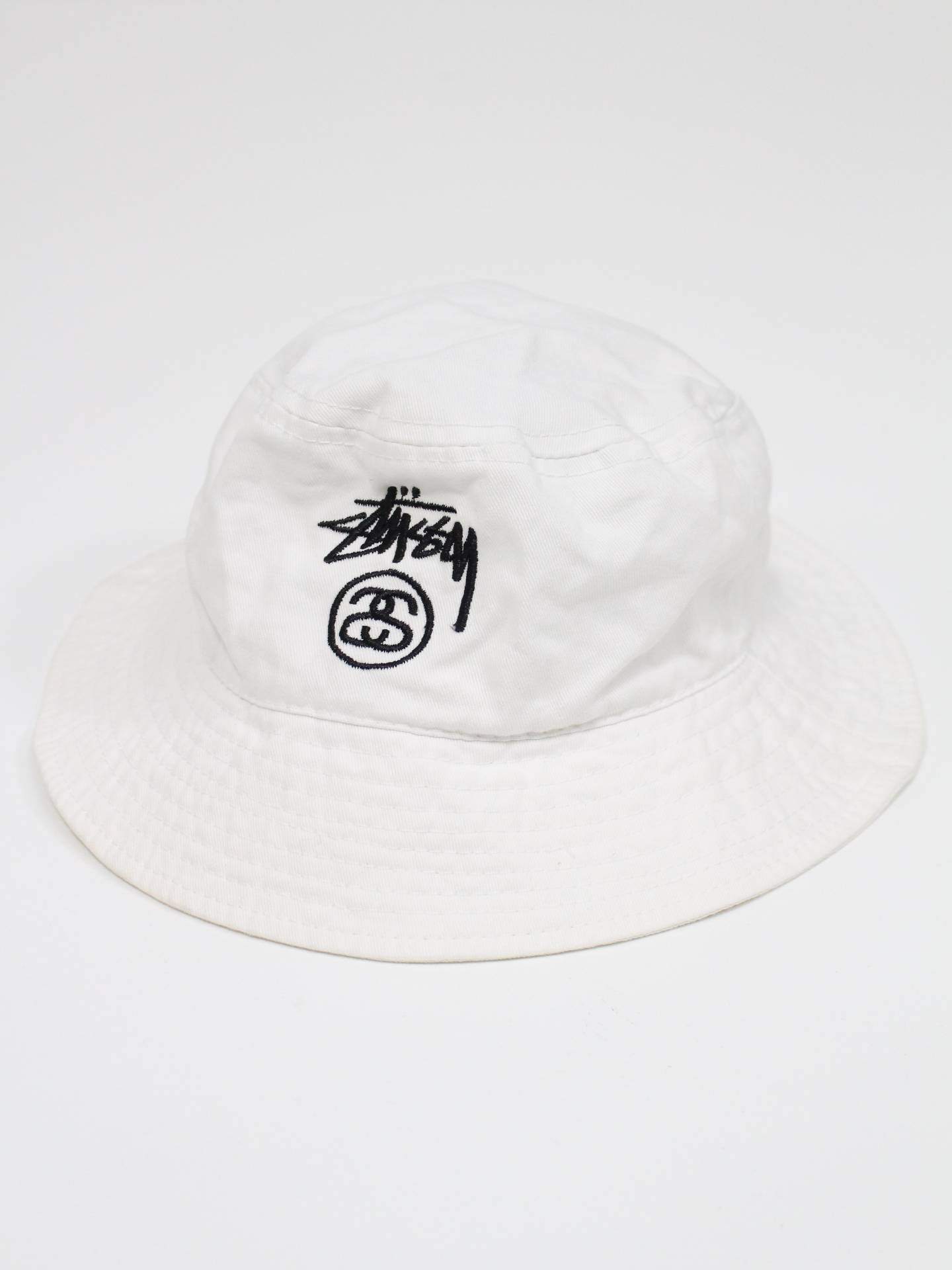 stussy/ステューシー/バケットハット/帽子/ホワイト/L XL