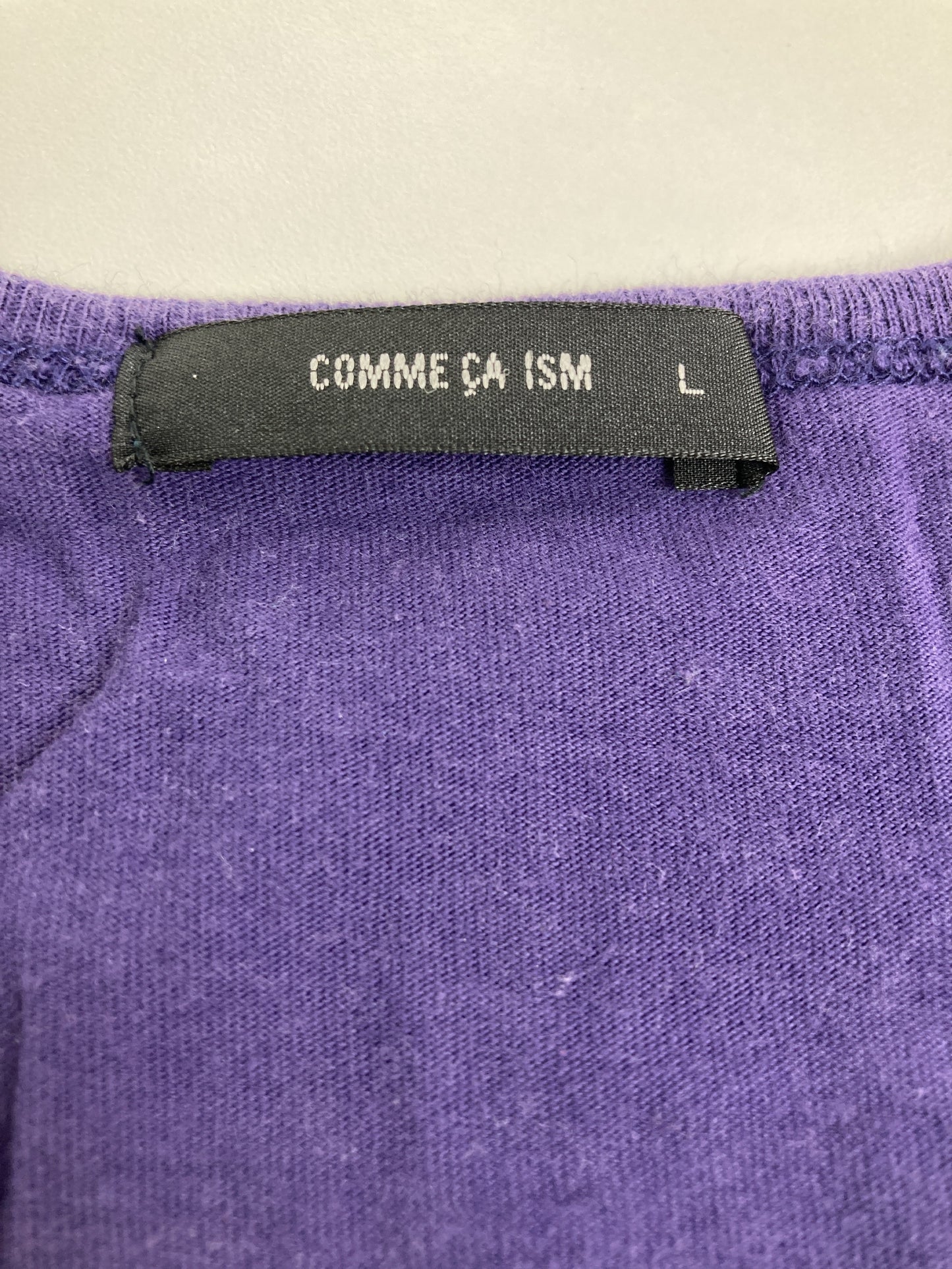 COMME CA ISM/コムサイズム/Tシャツ/カットソー/トップス/パープル/L