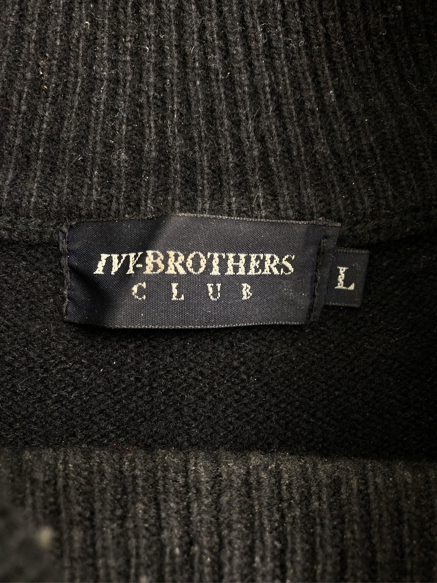 IVY-BROTHERS/アイビーブラザーズ/ニット/セーター/トップス/ブラック/L
