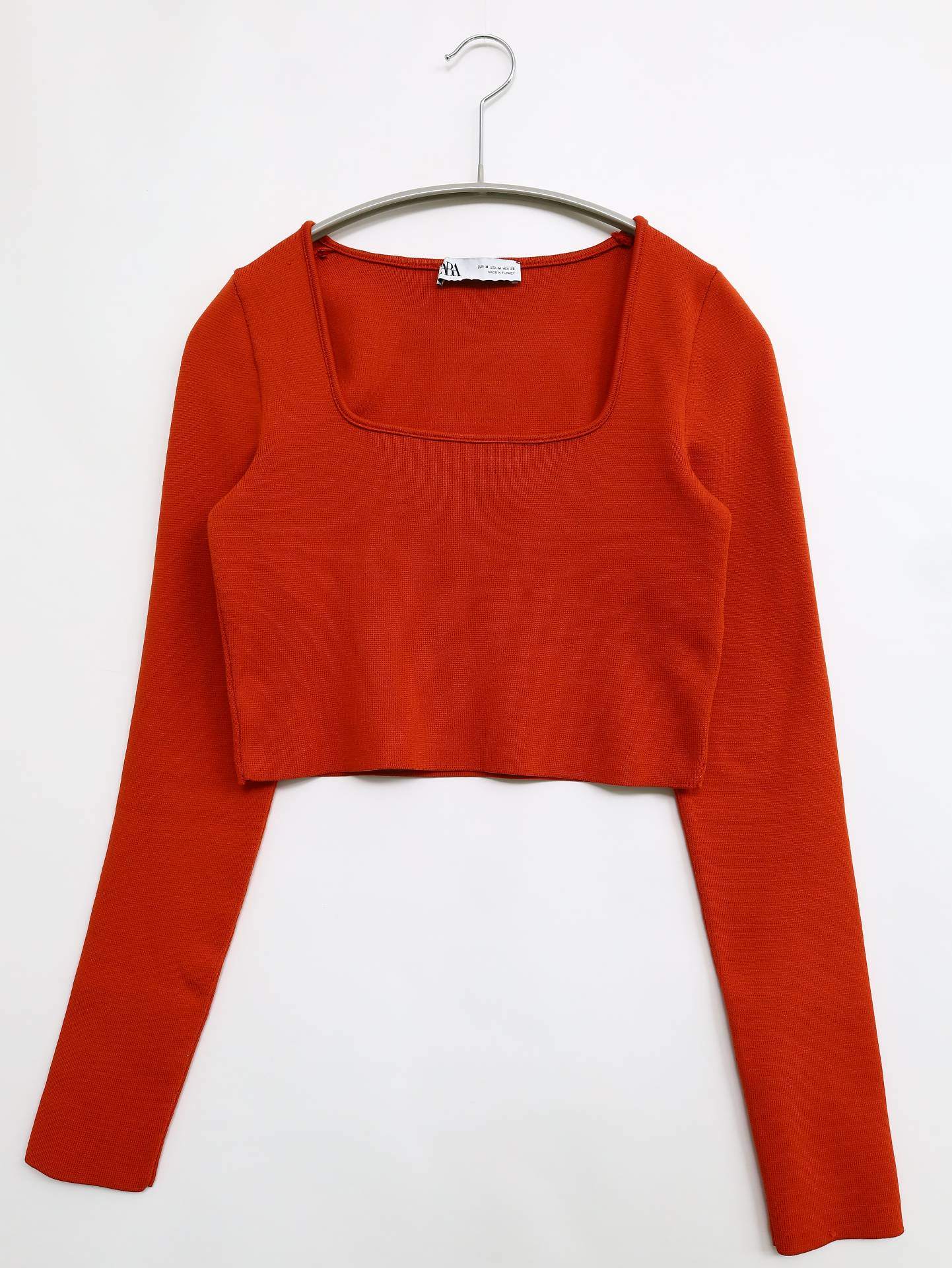 ZARA/ザラ/その他トップス/トップス/オレンジ/M