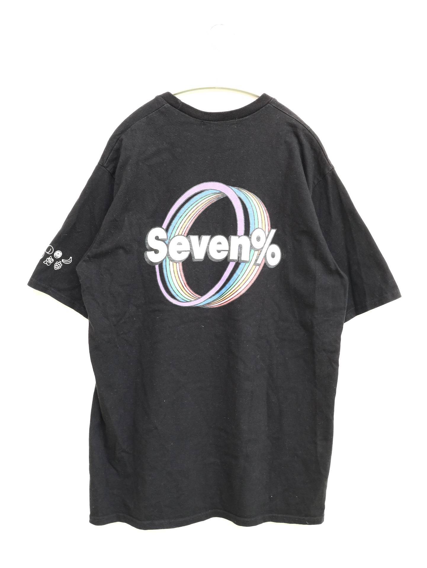 7%motepink/Tシャツ/カットソー/トップス/ブラック/F