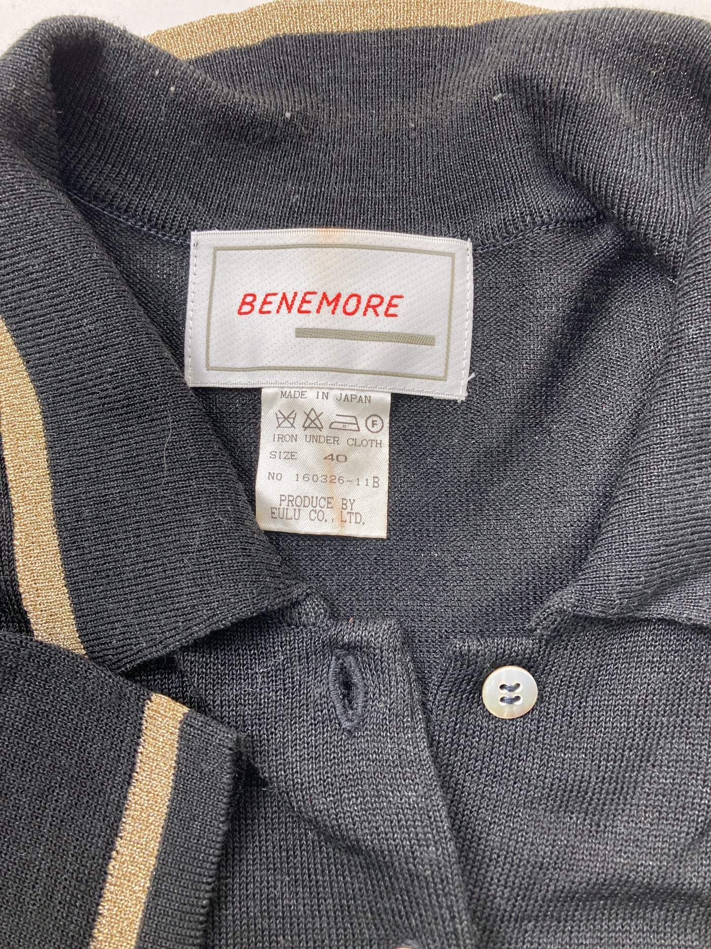 BENEMORE/シャツ/ブラウス/トップス/ブラック/40