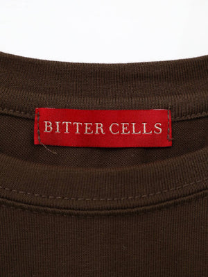 BITTER CELLS/Tシャツ/カットソー/トップス/ブラウン