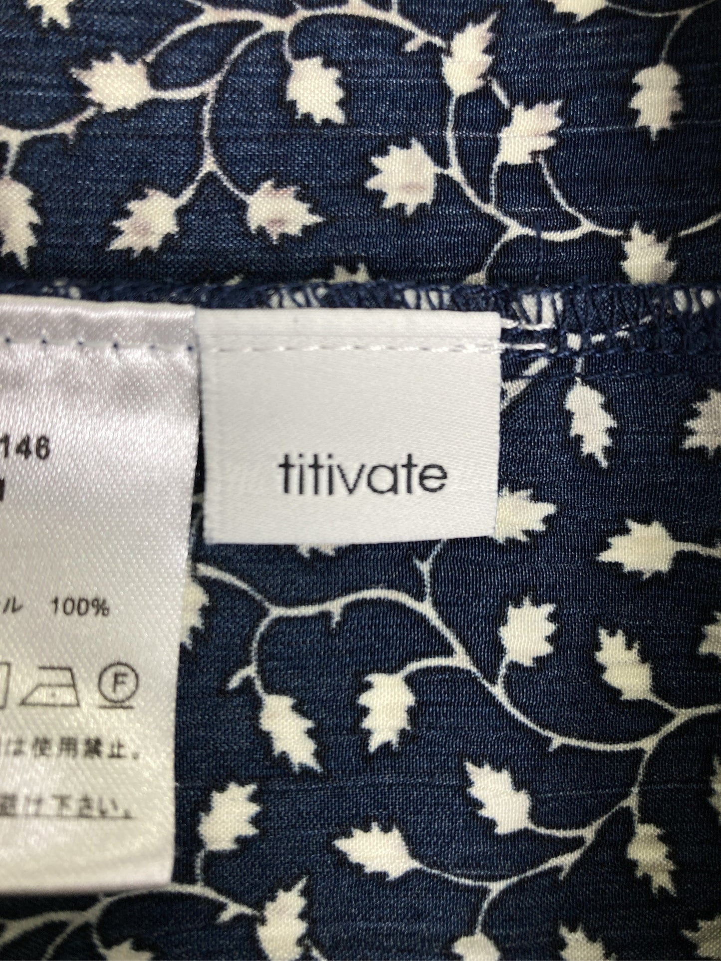 titivate/ティティベイト/シャツ/ブラウス/トップス/ネイビー/M
