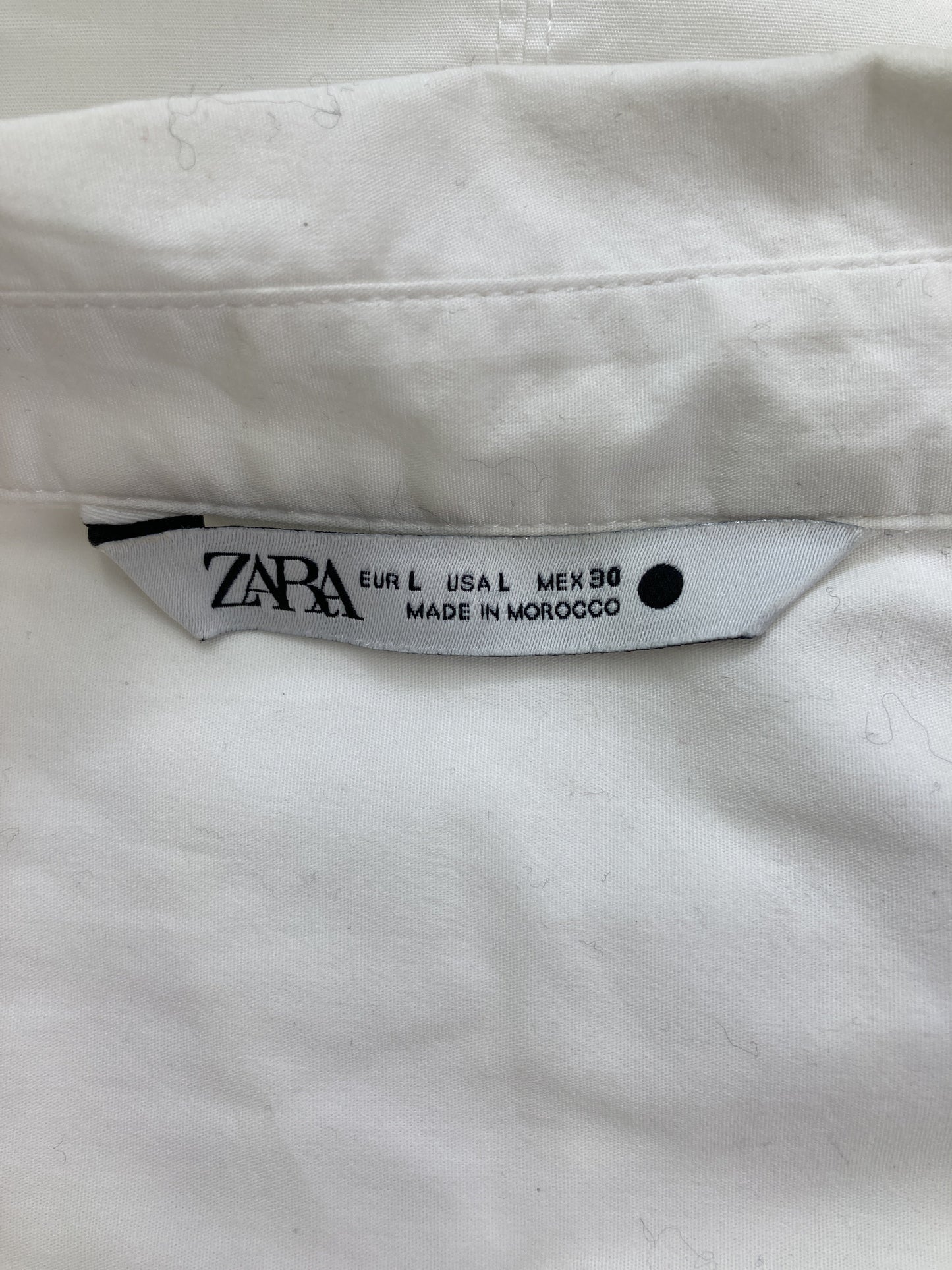 ZARA/ザラ/シャツ/ブラウス/トップス/ホワイト/L