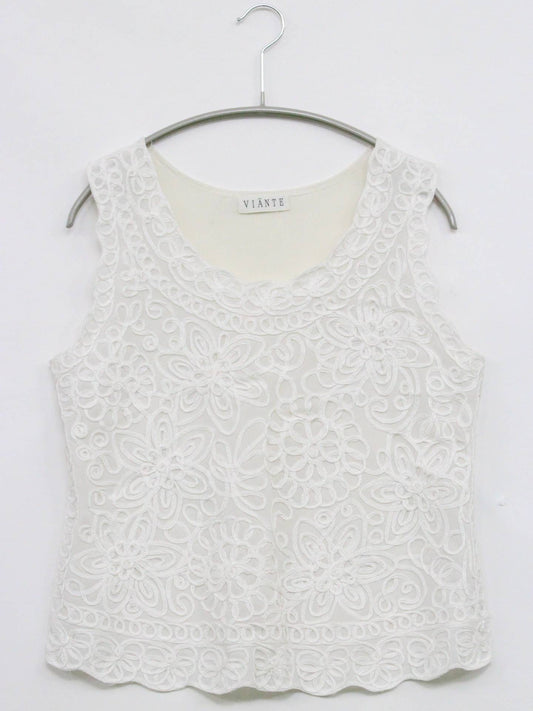 VIANTE/タンクトップ/トップス/ホワイト