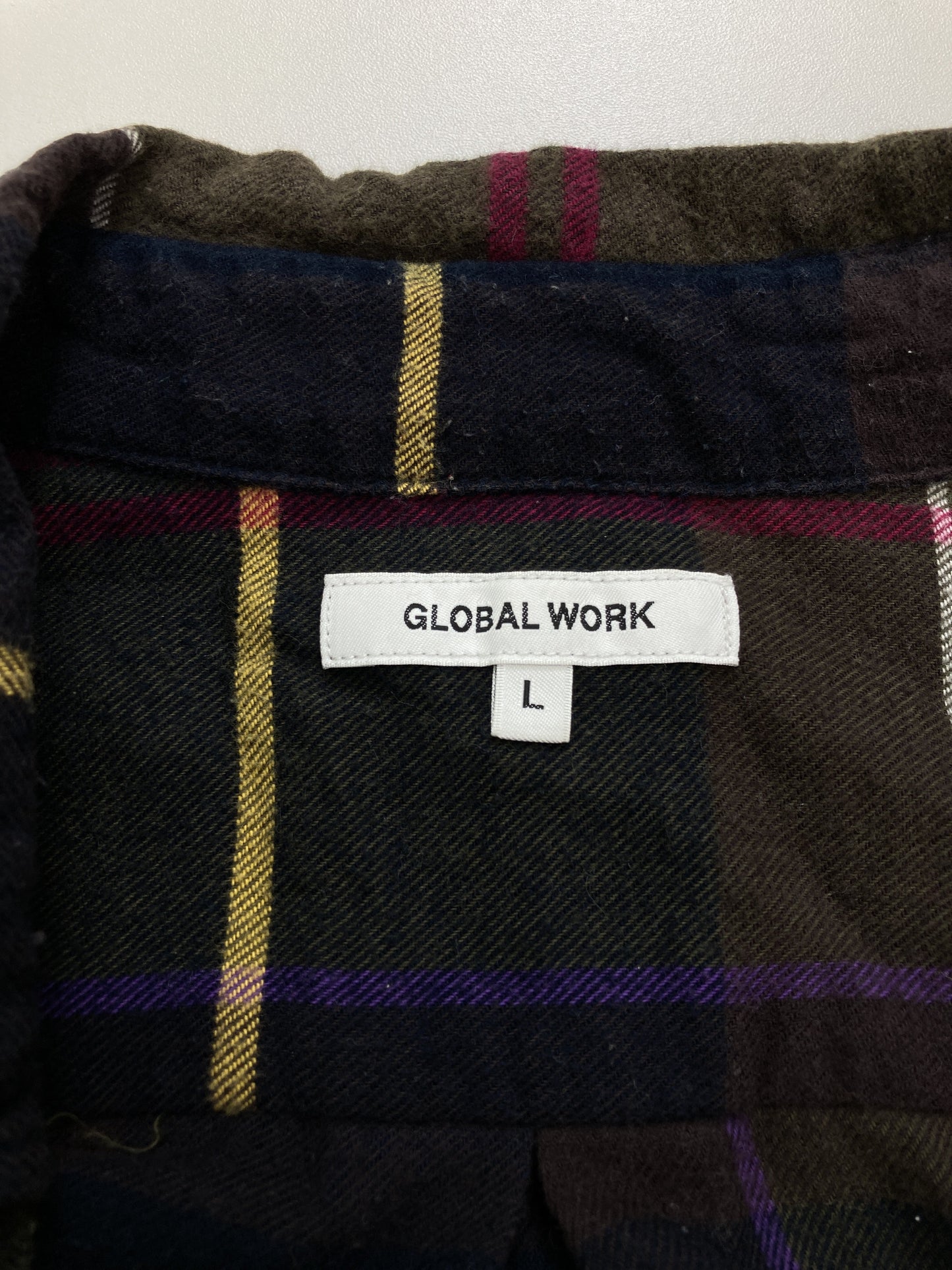 GLOBAL WORK/グローバルワーク/シャツ/ブラウス/トップス/ブラウン/L