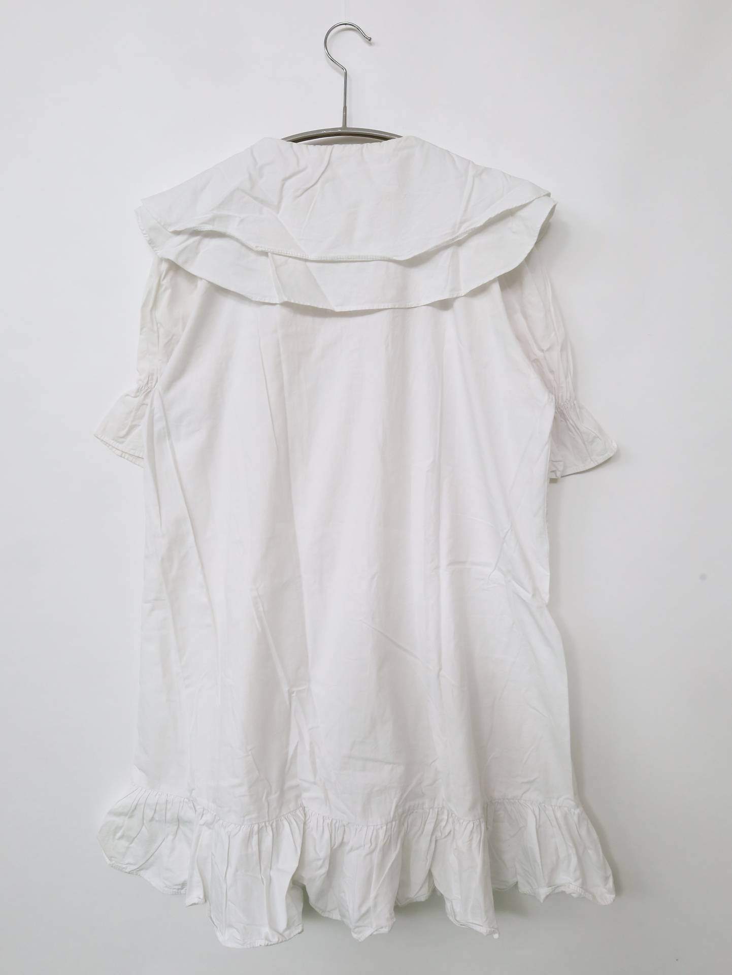 シャツワンピース/ワンピース/ドレス/ホワイト