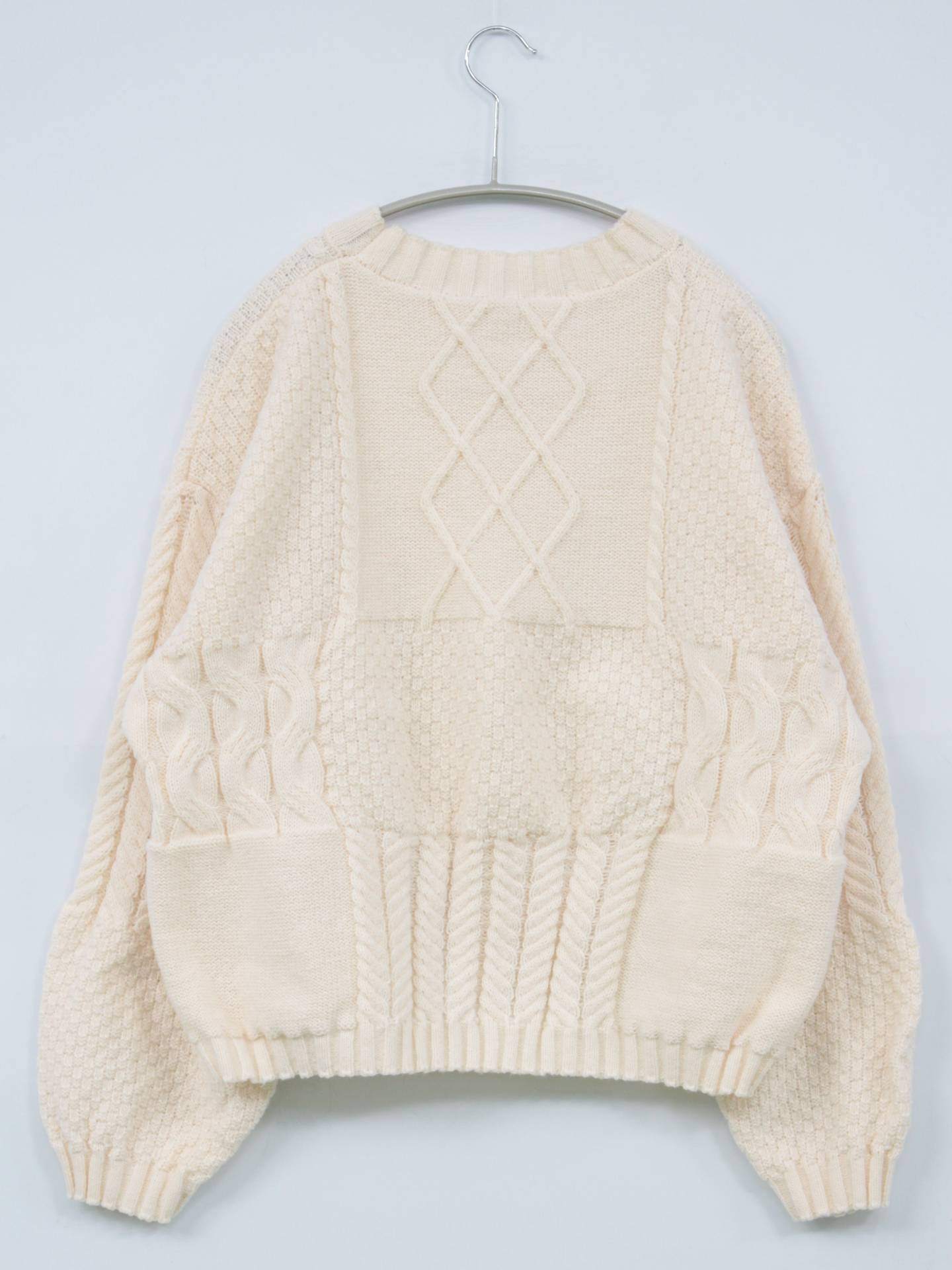 ニット/セーター/トップス/ホワイト