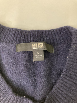 UNIQLO/ユニクロ/ニット/セーター/トップス/ネイビー/L