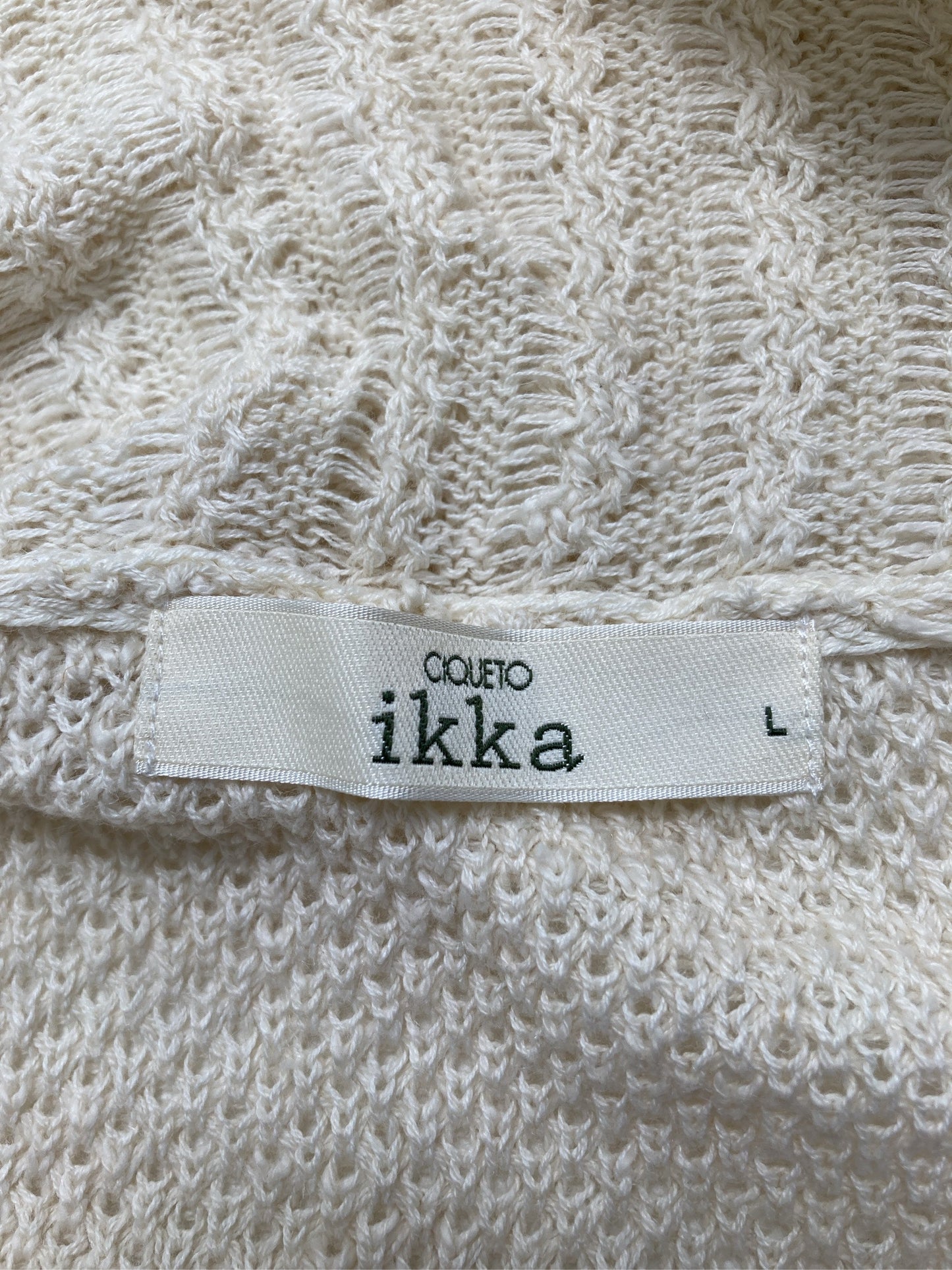 IKKA/イッカ/カーディガン/ボレロ/トップス/ベージュ/L