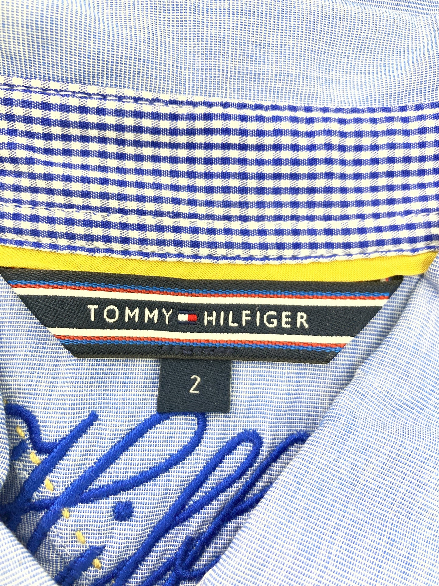 TOMMY HILFIGER/トミーヒルフィガー/シャツ/ブラウス/トップス/ブルー/2