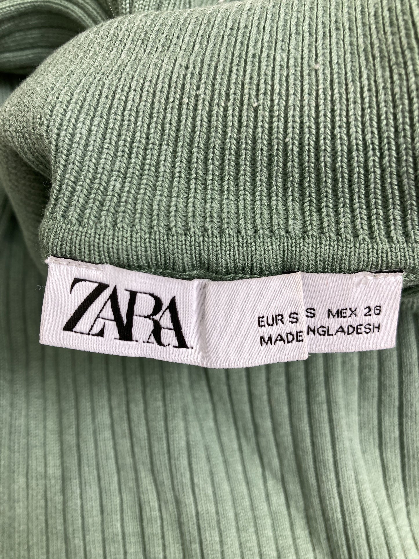 ZARA/ザラ/ニット/セーター/トップス/グリーン/S