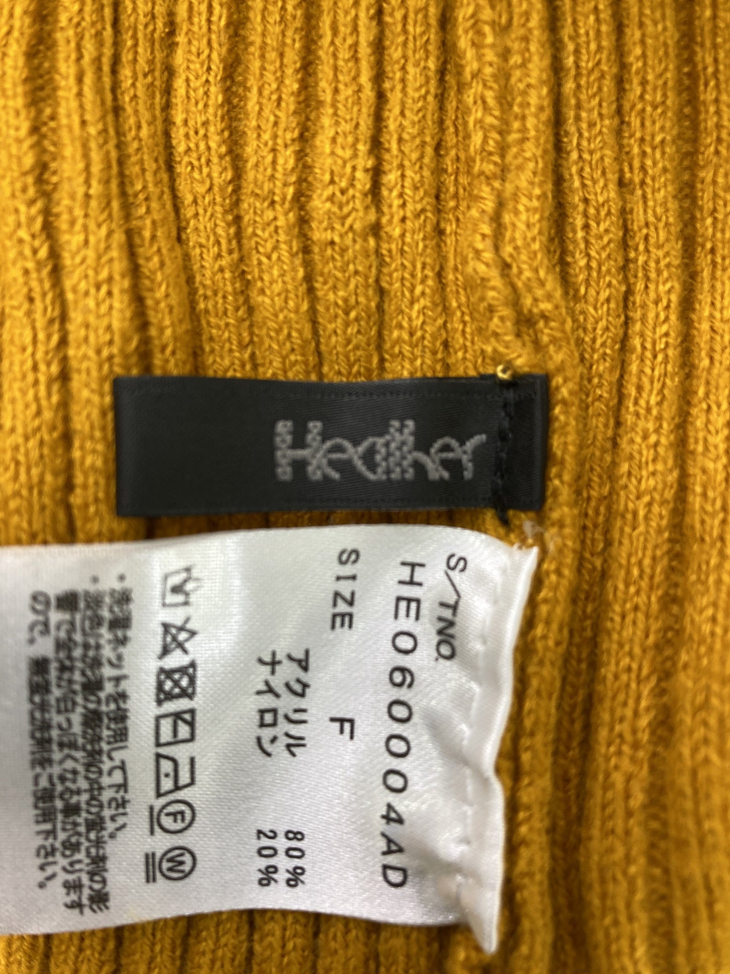 Heather/ヘザー/ニット/セーター/トップス/イエロー/F