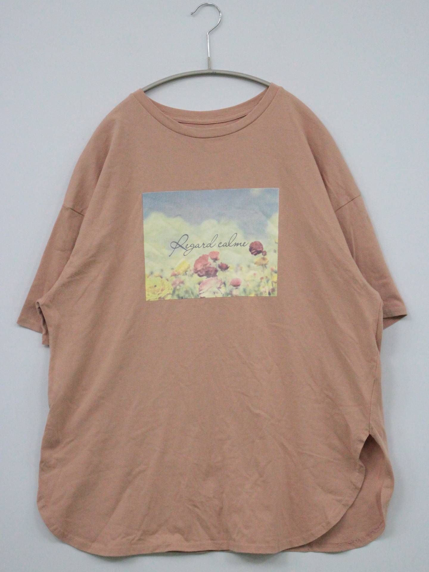 Tシャツ/カットソー/トップス/ベージュ/F