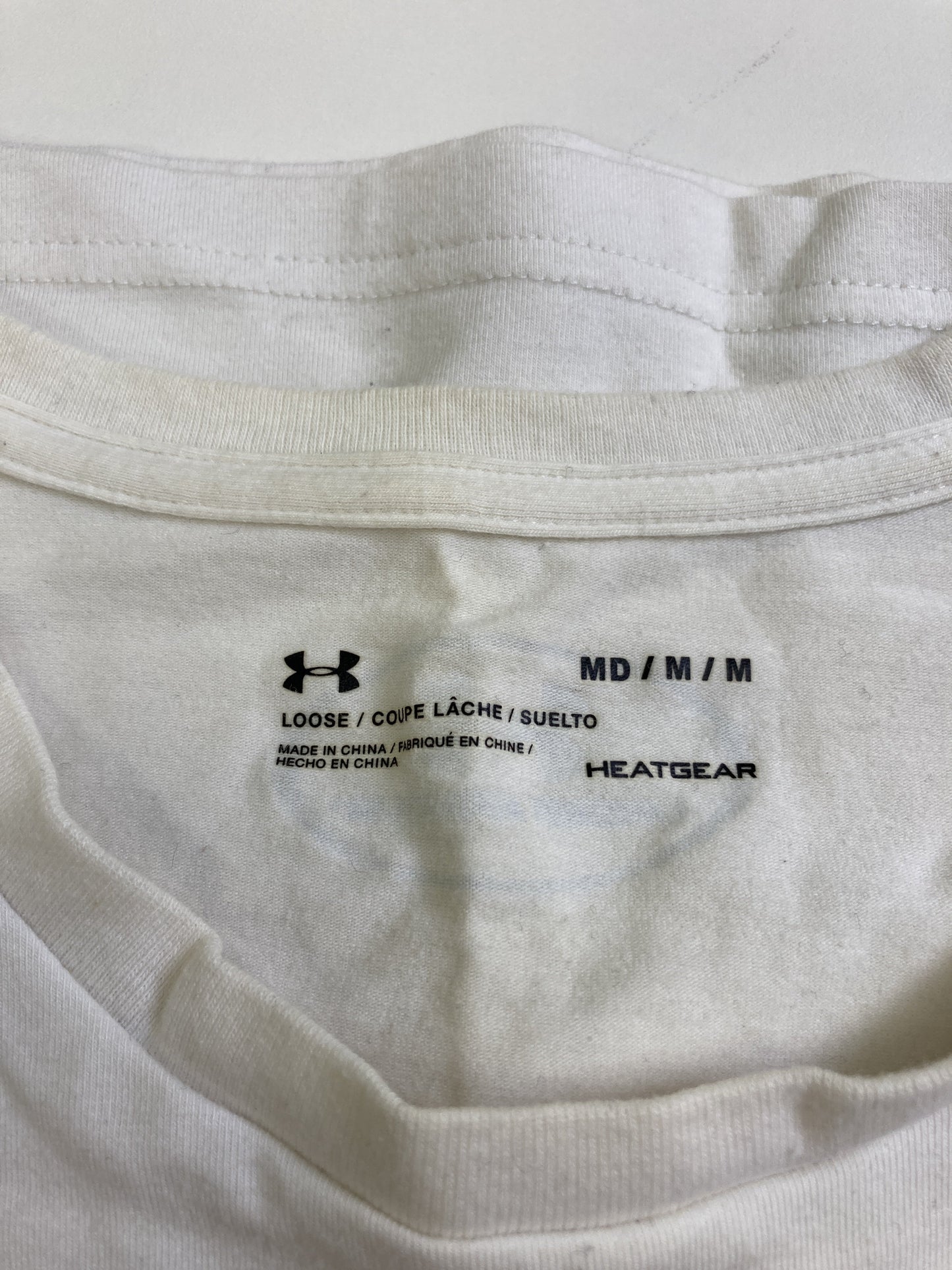 UNDER ARMOUR/アンダーアーマー/Tシャツ/カットソー/トップス/ホワイト/M