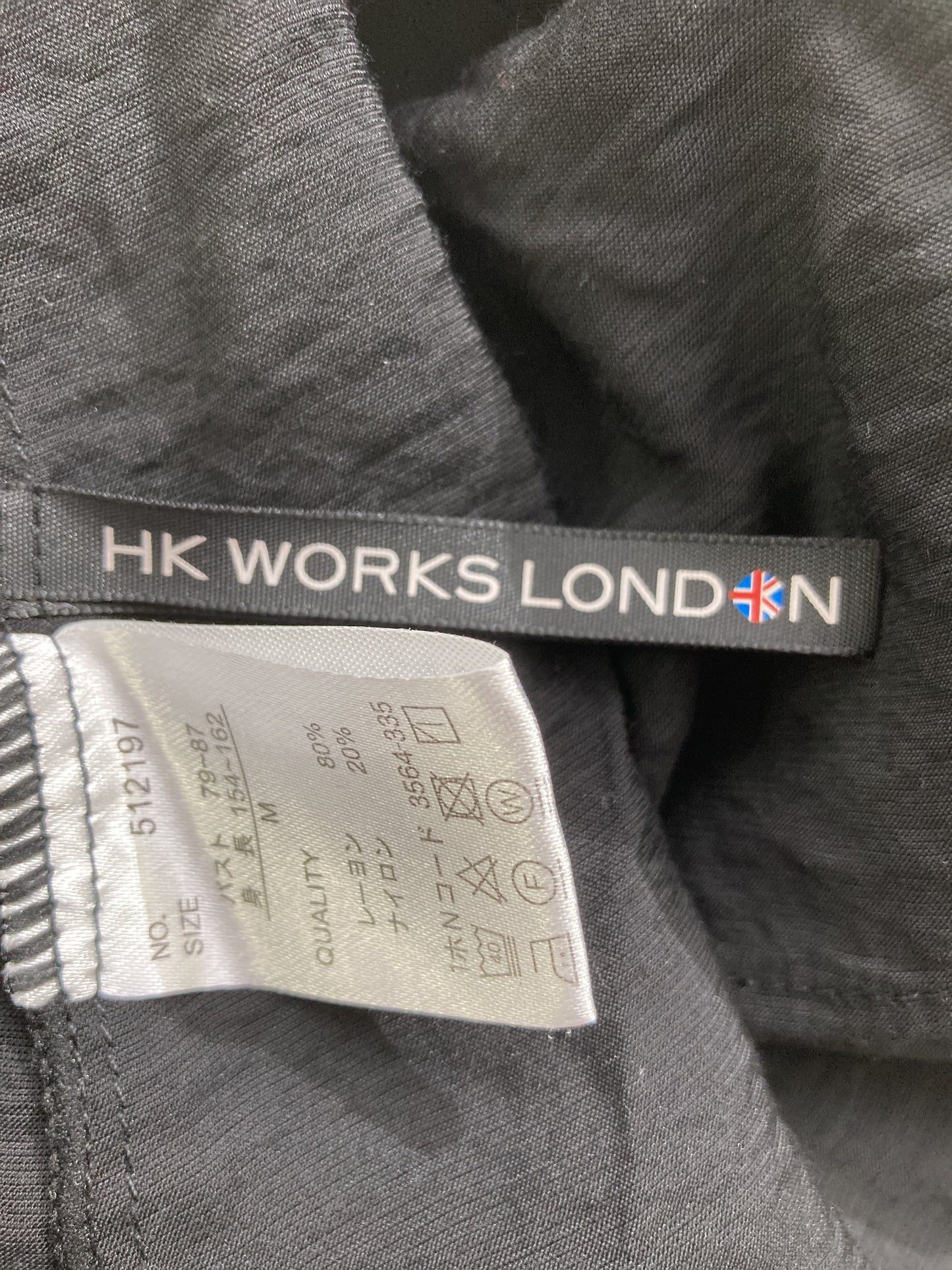 HK WORKS LOMDON/シャツ/ブラウス/トップス/ブラック/M