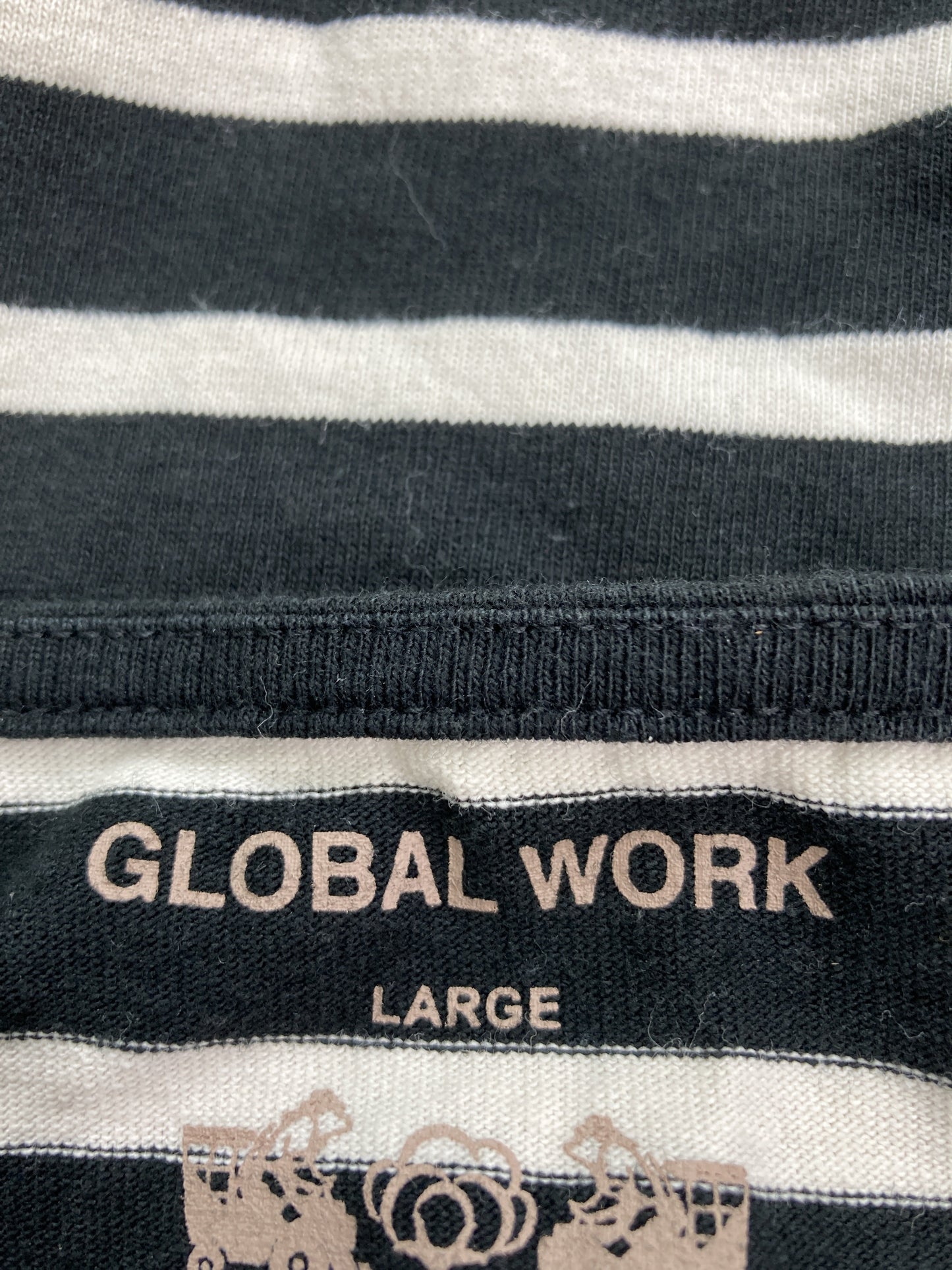 GLOBAL WORK/グローバルワーク/Tシャツ/カットソー/トップス/ブラック/LARGE