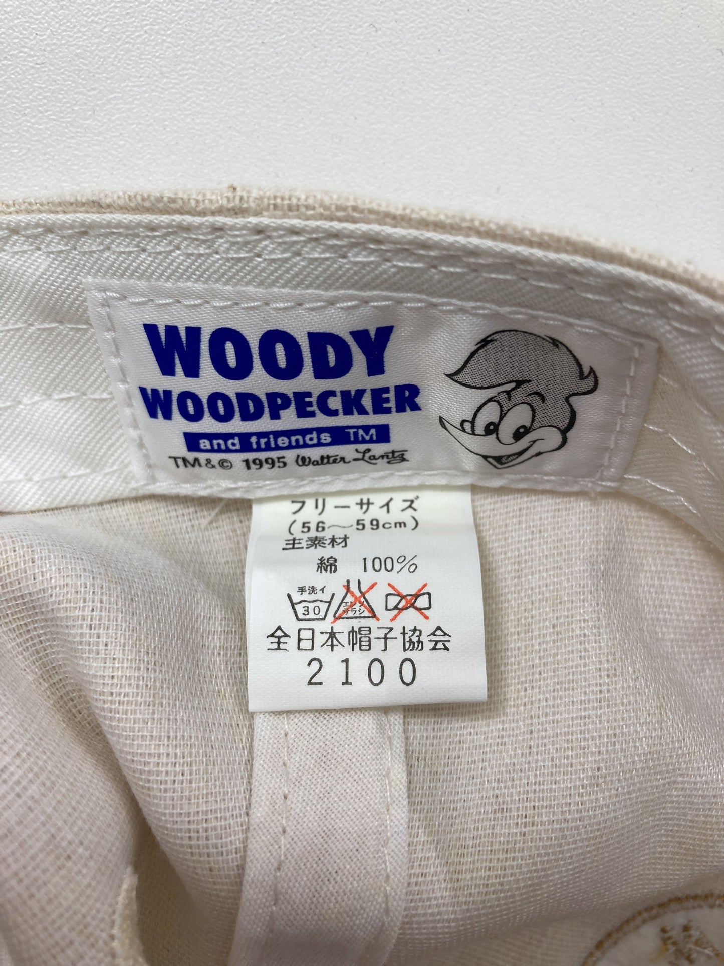 WOODY/キャップ/帽子/ホワイト/56〜59cm