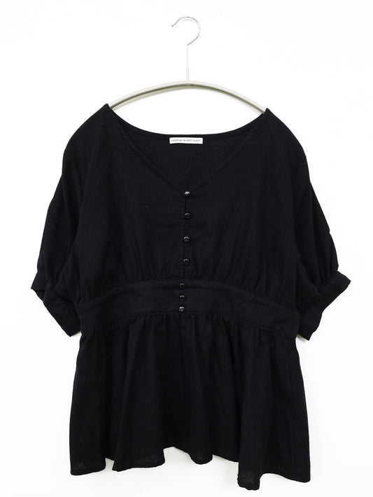 continuer de NICE CLAUP/シャツ/ブラウス/トップス/ブラック/F