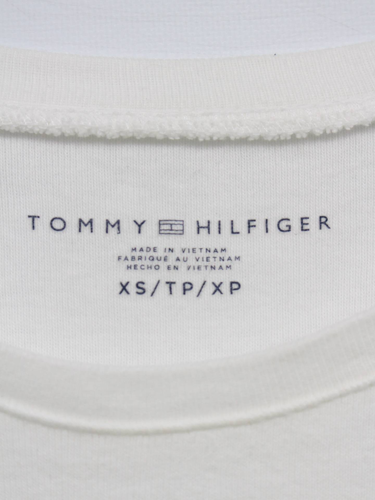 TOMMY HILFIGER/Tシャツ/カットソー/トップス/ホワイト/XS