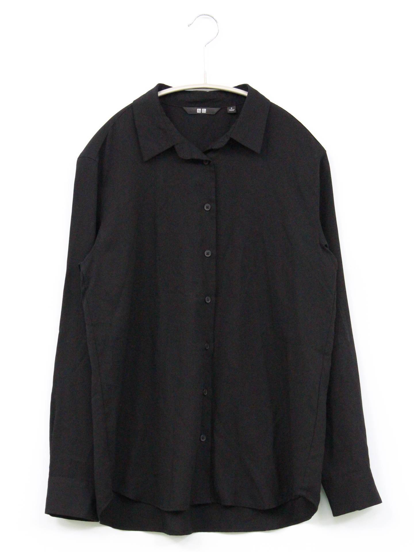 UNIQLO/ユニクロ/シャツ/ブラウス/トップス/ブラック/S