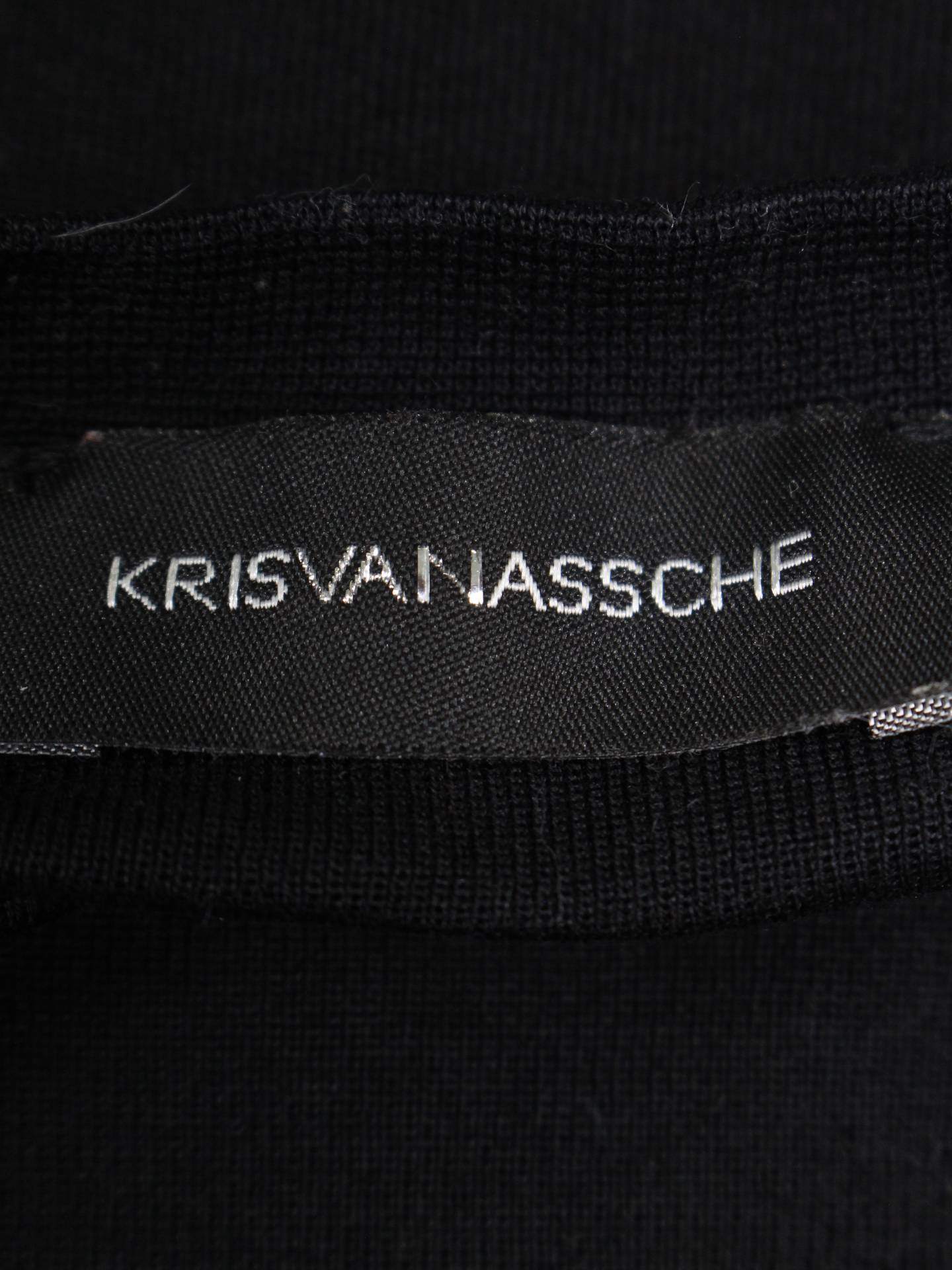 KRISVANASSCHE/Tシャツ/カットソー/トップス/ブラック/XS