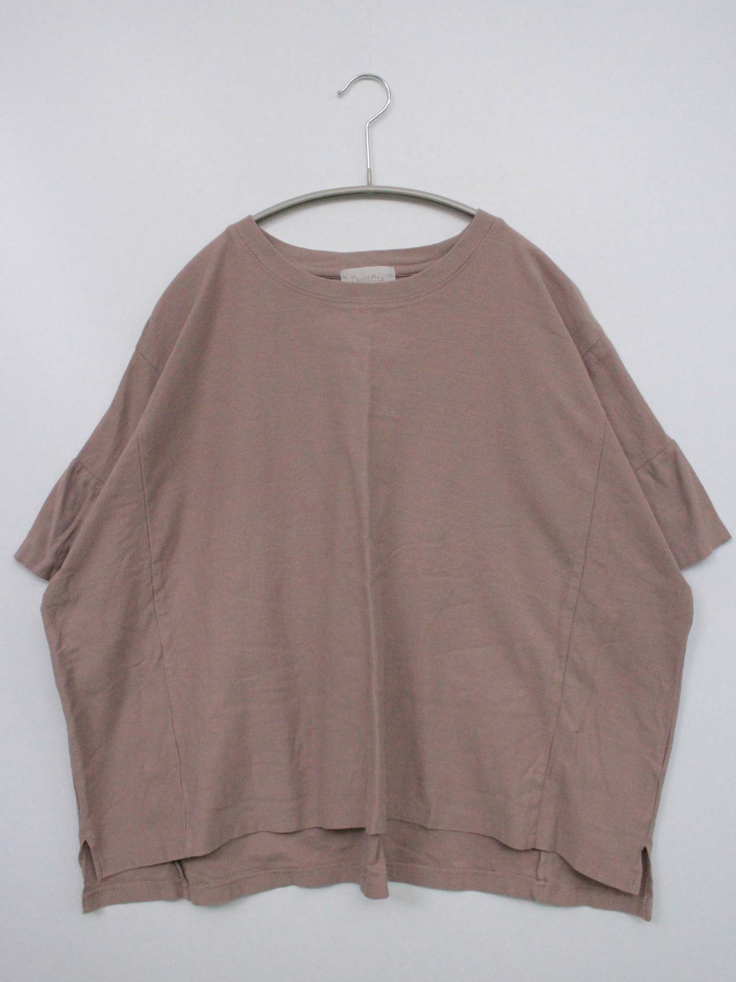 Denifits/Tシャツ/カットソー/トップス/ピンク/3L