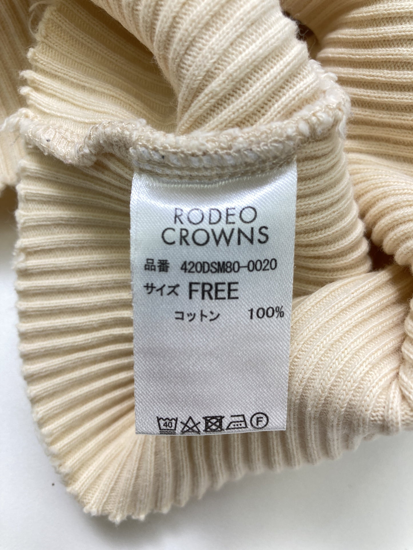 RODEO CROWNS/ロデオクラウンズ/Tシャツ/カットソー/トップス/ベージュ/FREE